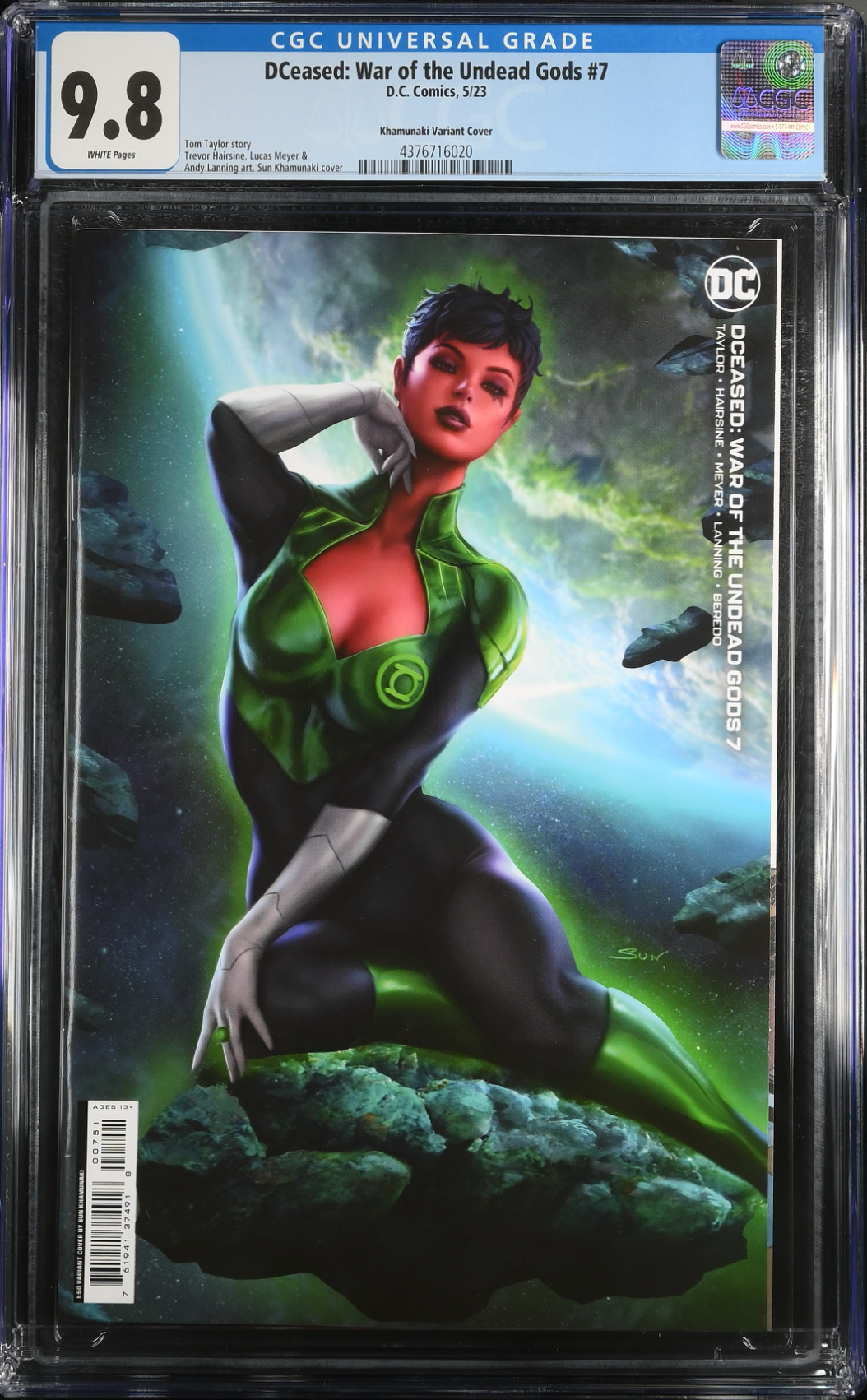 DCeased: War of the Undead Gods #7 Khamunaki 1:50 Retailer Incentive Variant CGC 9.8