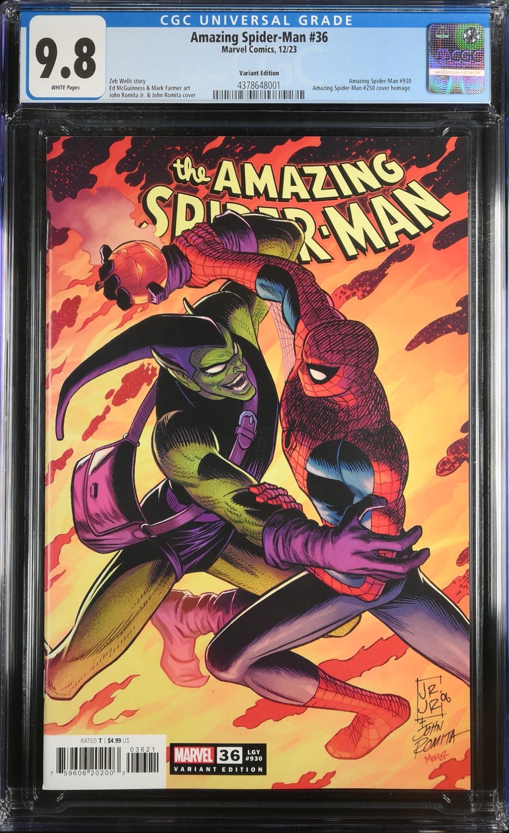 Amazing Spider-Man #36 Romita Jr. & Sr. Variant CGC 9.8