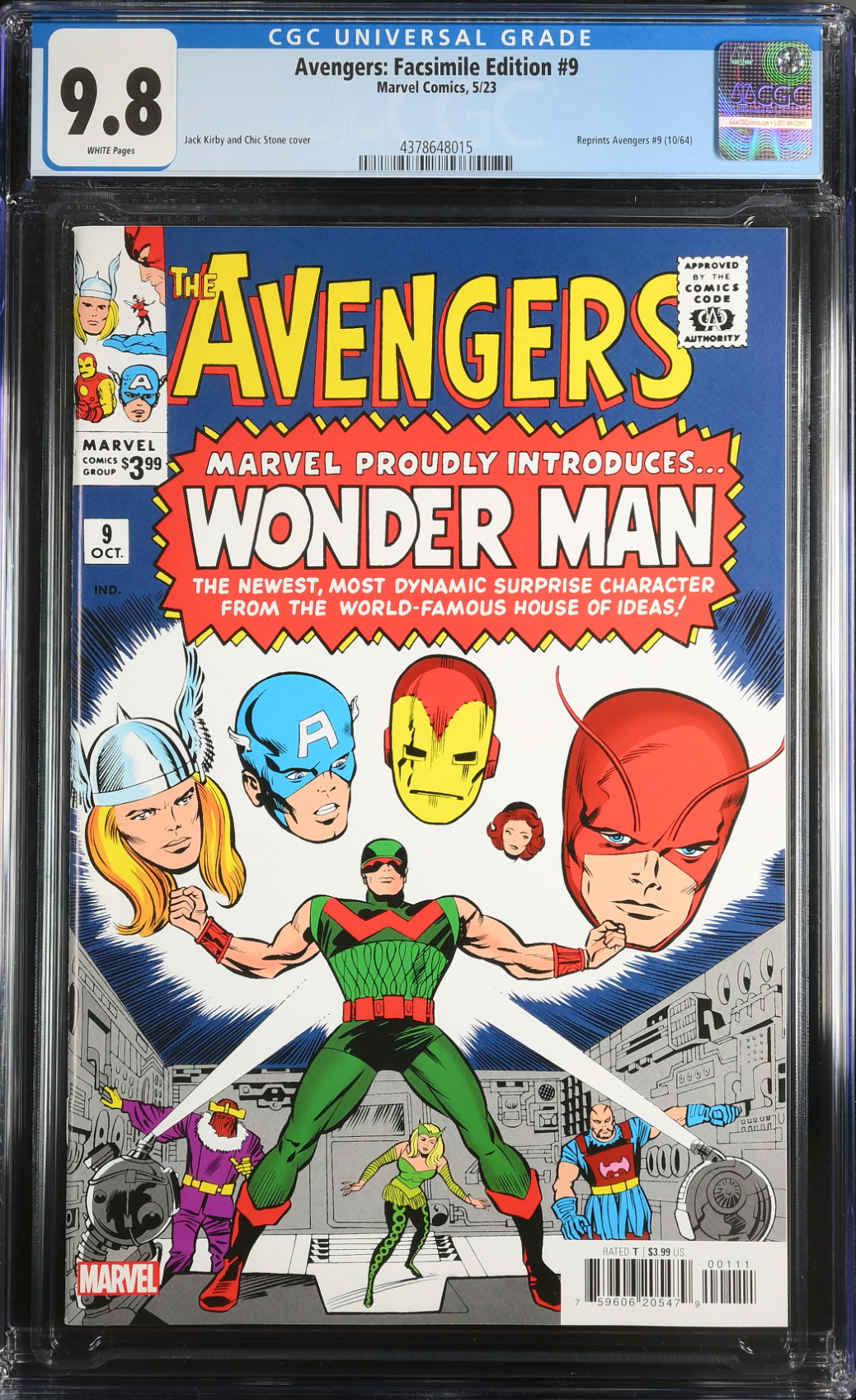 Avengers #9 Facsimile Edition CGC 9.8