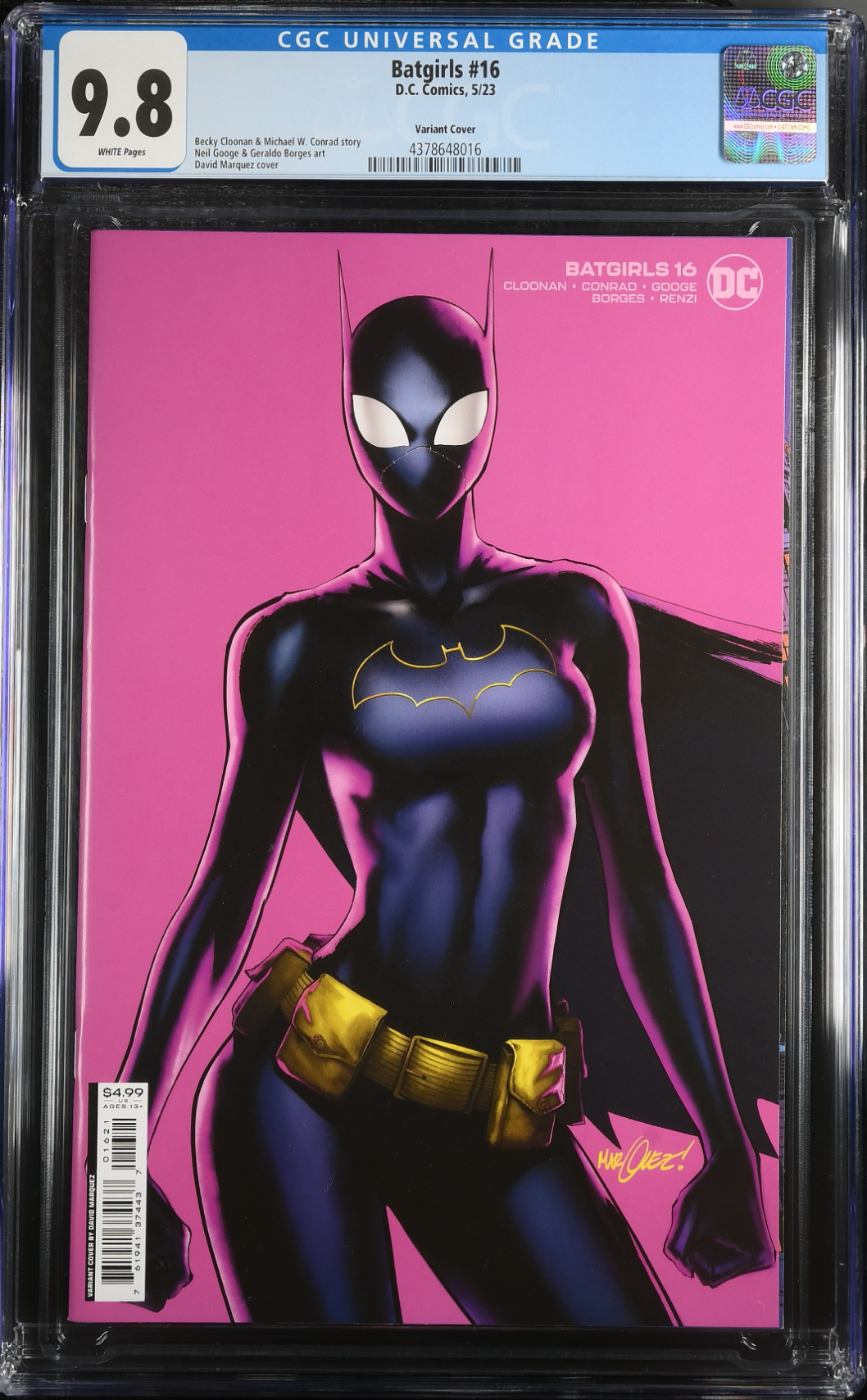 Batgirls #16 Marquez Variant CGC 9.8