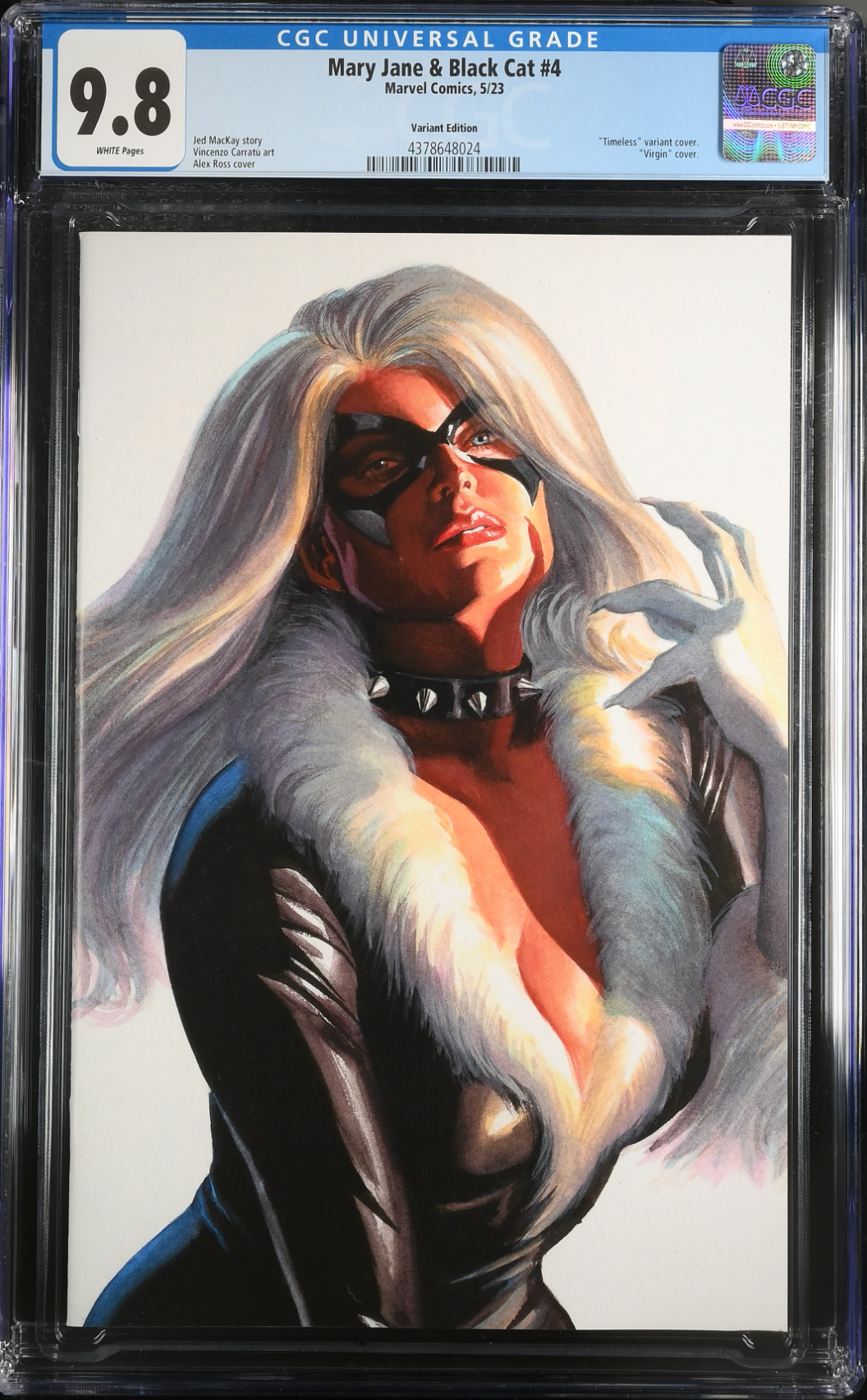 Mary Jane & Black Cat #4 Alex Ross Black Cat "Timeless" Variant CGC 9.8