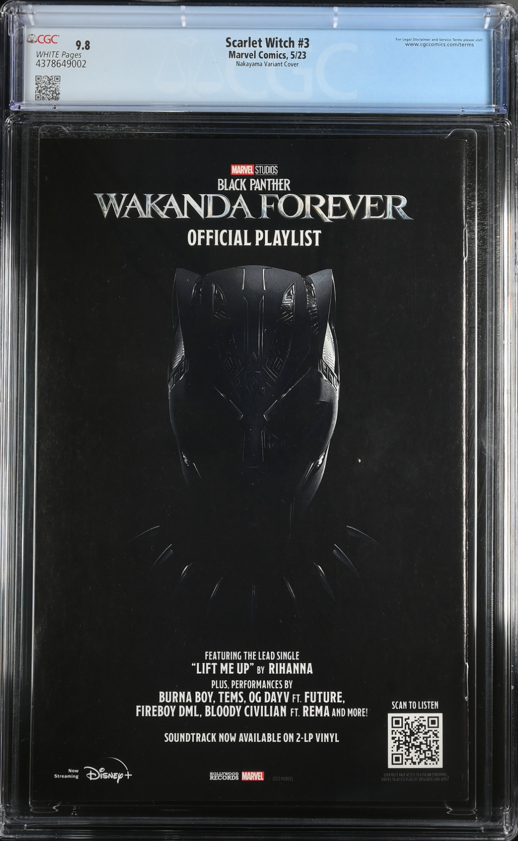 Scarlet Witch #3 Nakayama Variant CGC 9.8