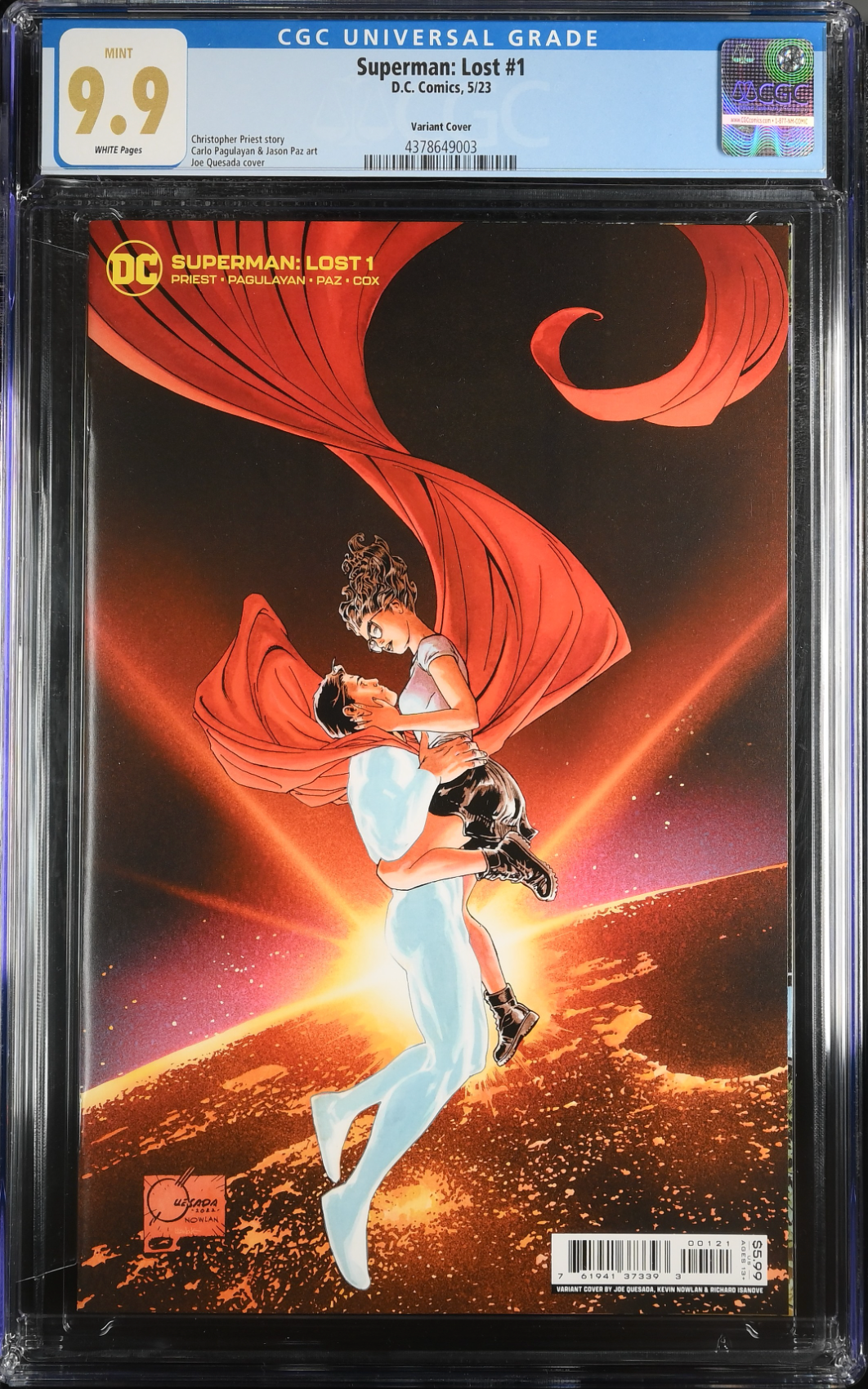 Superman: Lost #1 Quesada Variant CGC 9.9