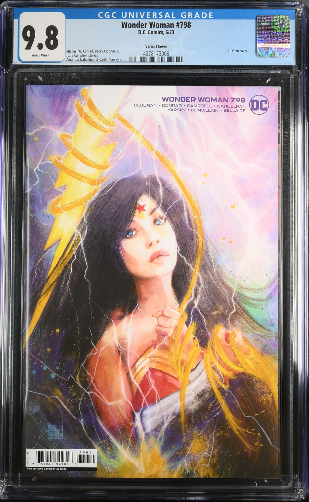 Wonder Woman #798 Orzu 1:25 Retailer Incentive Variant CGC 9.8