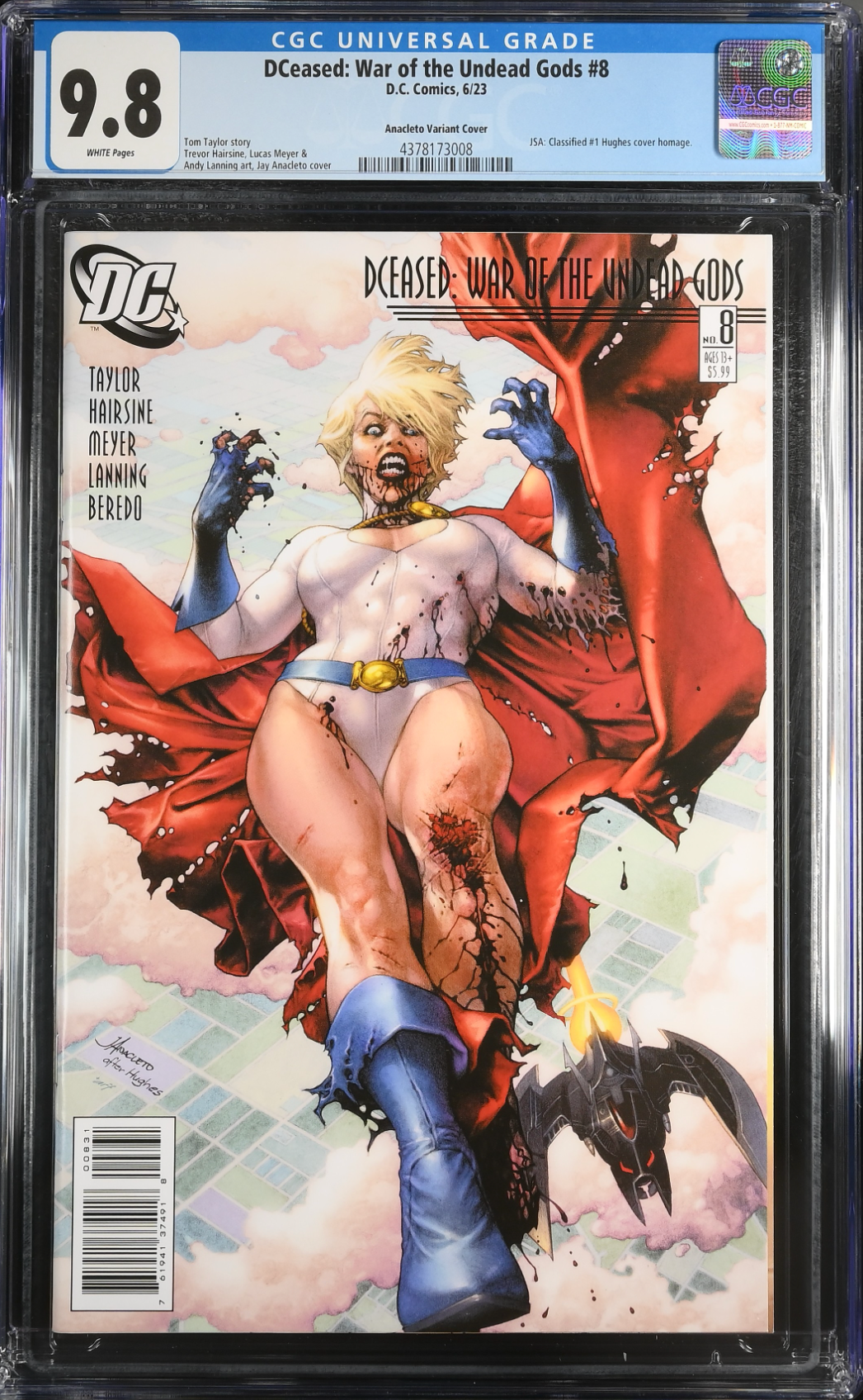 DCeased: War of the Undead Gods #8 Anacleto Homage Variant CGC 9.8