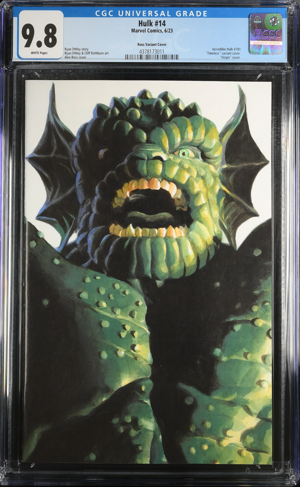 Hulk #14 Alex Ross Abomination "Timeless" Variant CGC 9.8