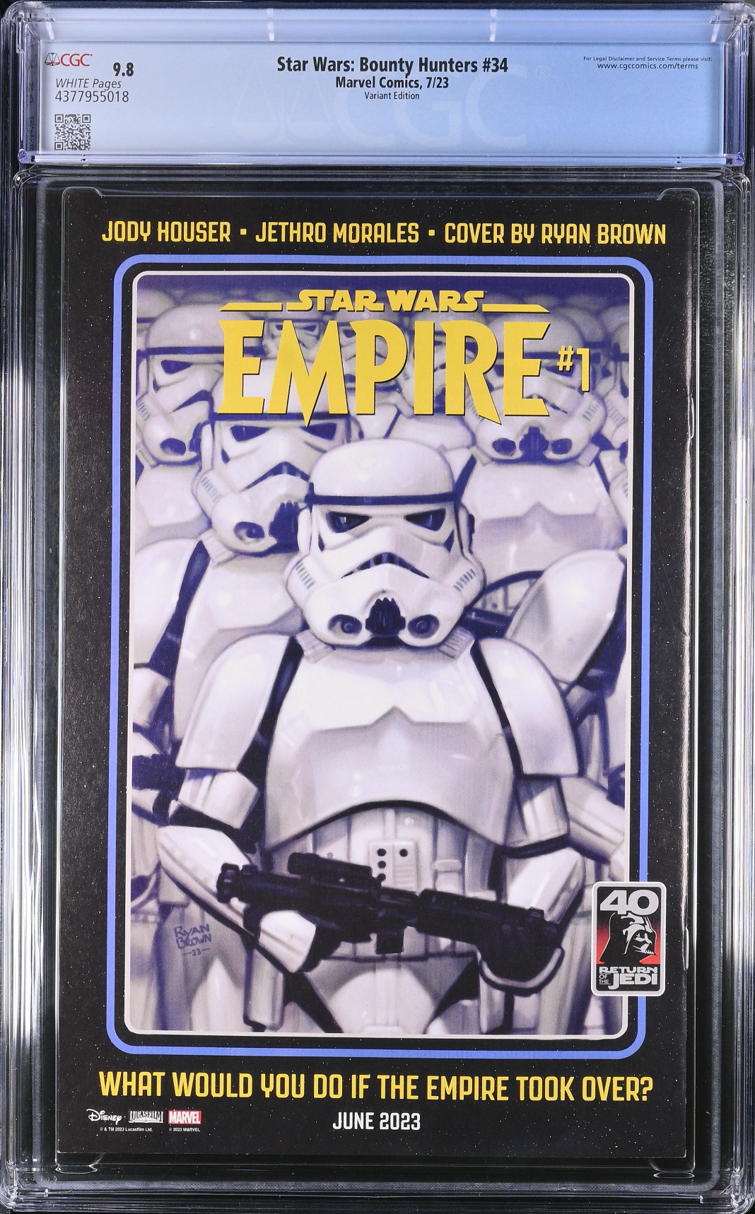 Star Wars: Bounty Hunters #34 Sprouse Variant CGC 9.8