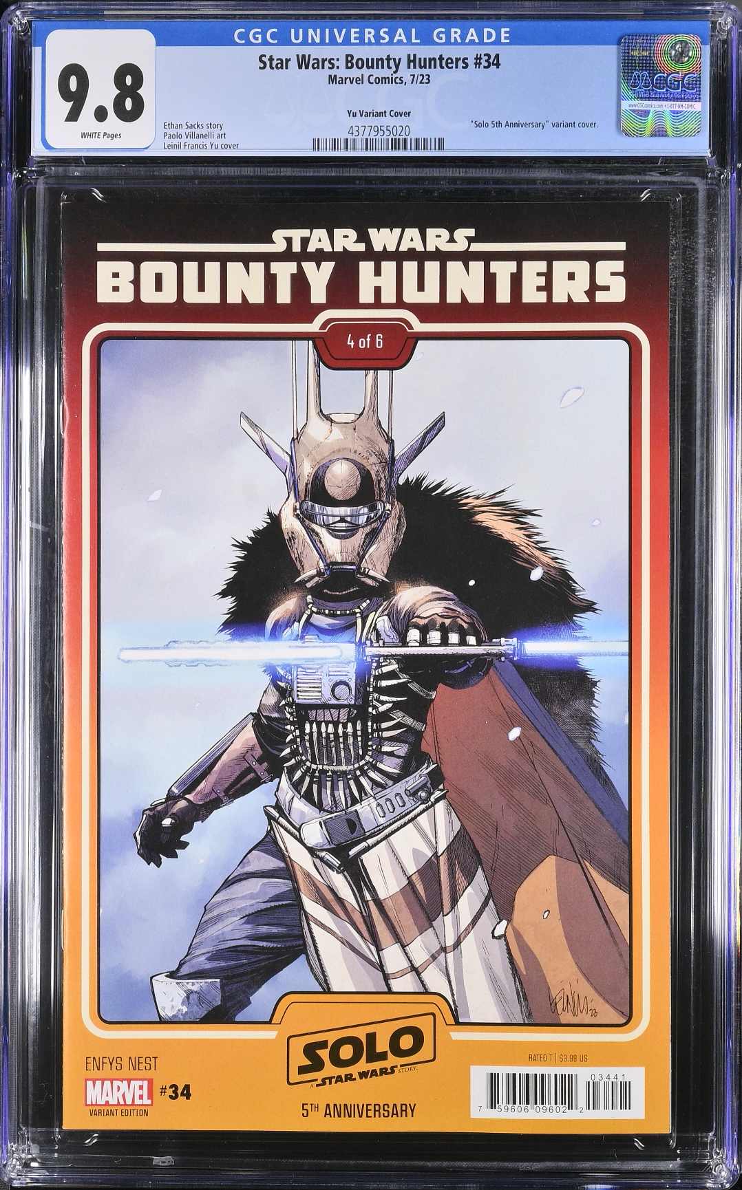 Star Wars: Bounty Hunters #34 Yu Variant CGC 9.8