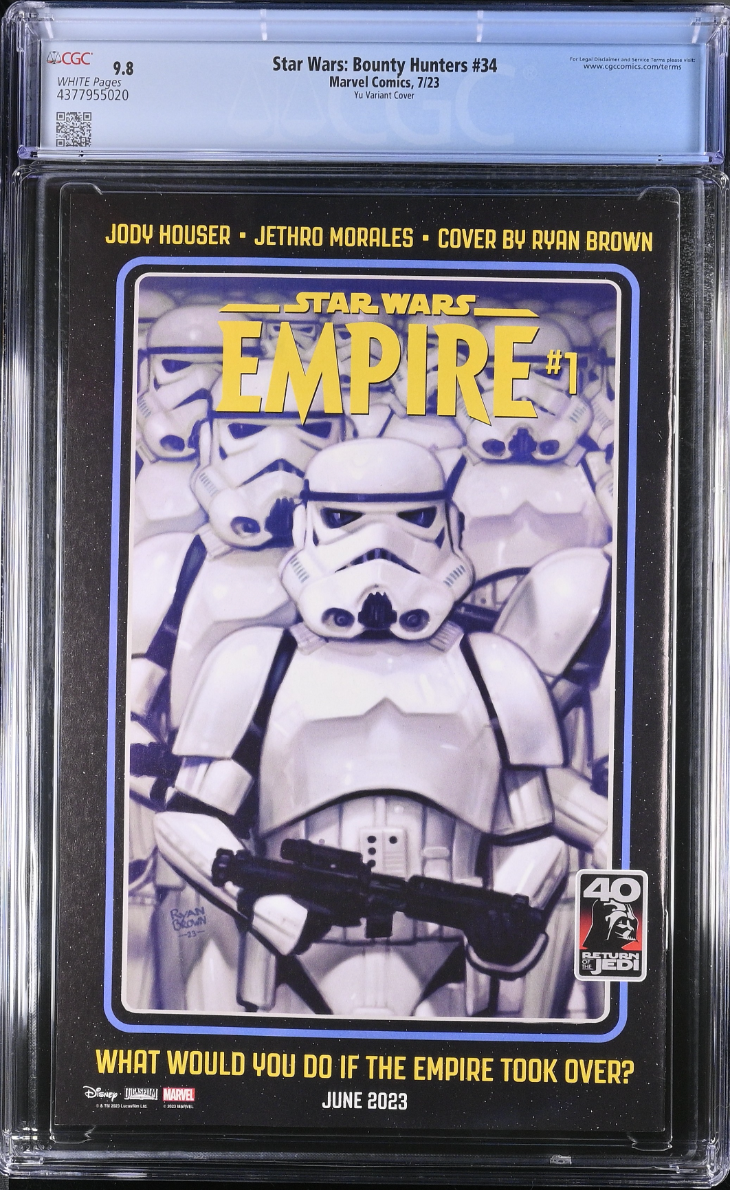 Star Wars: Bounty Hunters #34 Yu Variant CGC 9.8