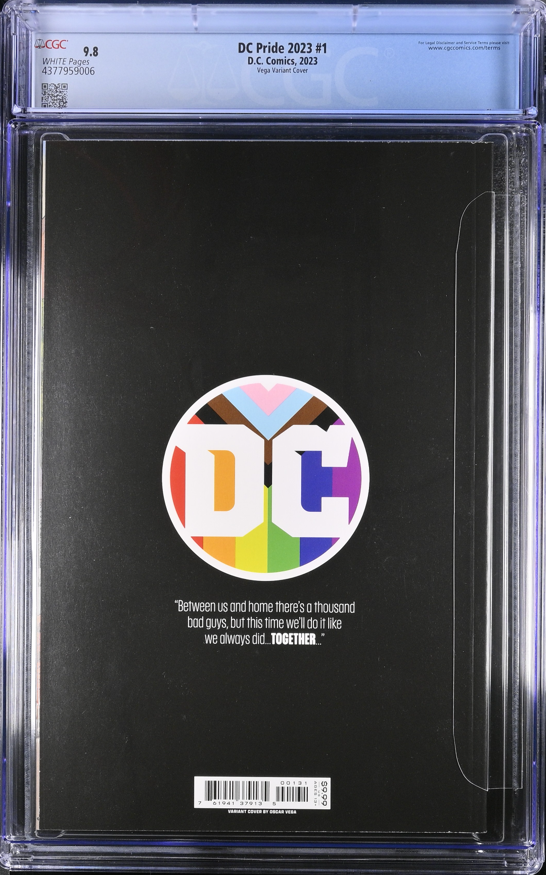 DC Pride 2023 #1 Vega Variant CGC 9.8