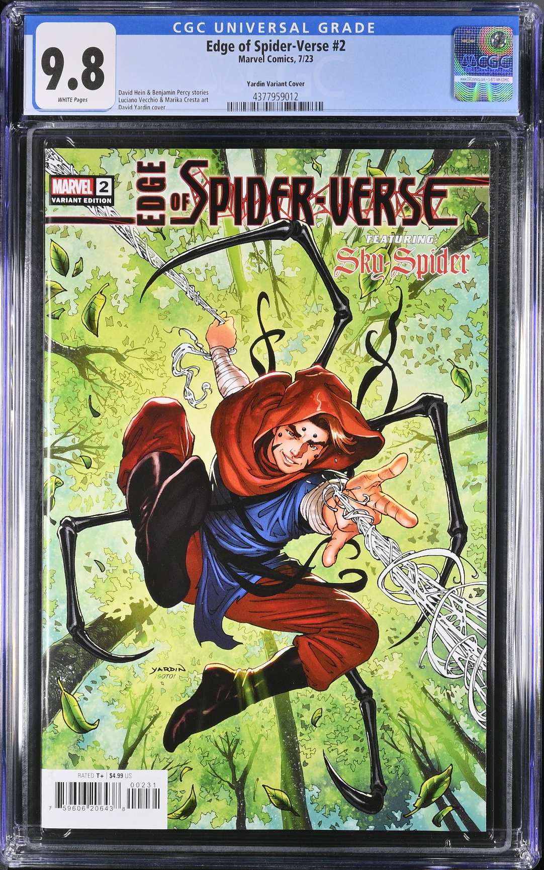 Edge of Spider-Verse (2023) #2 Yardin Variant CGC 9.8