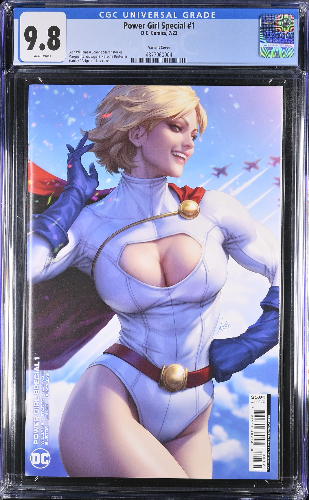 Power Girl Special #1 Artgerm Variant CGC 9.8