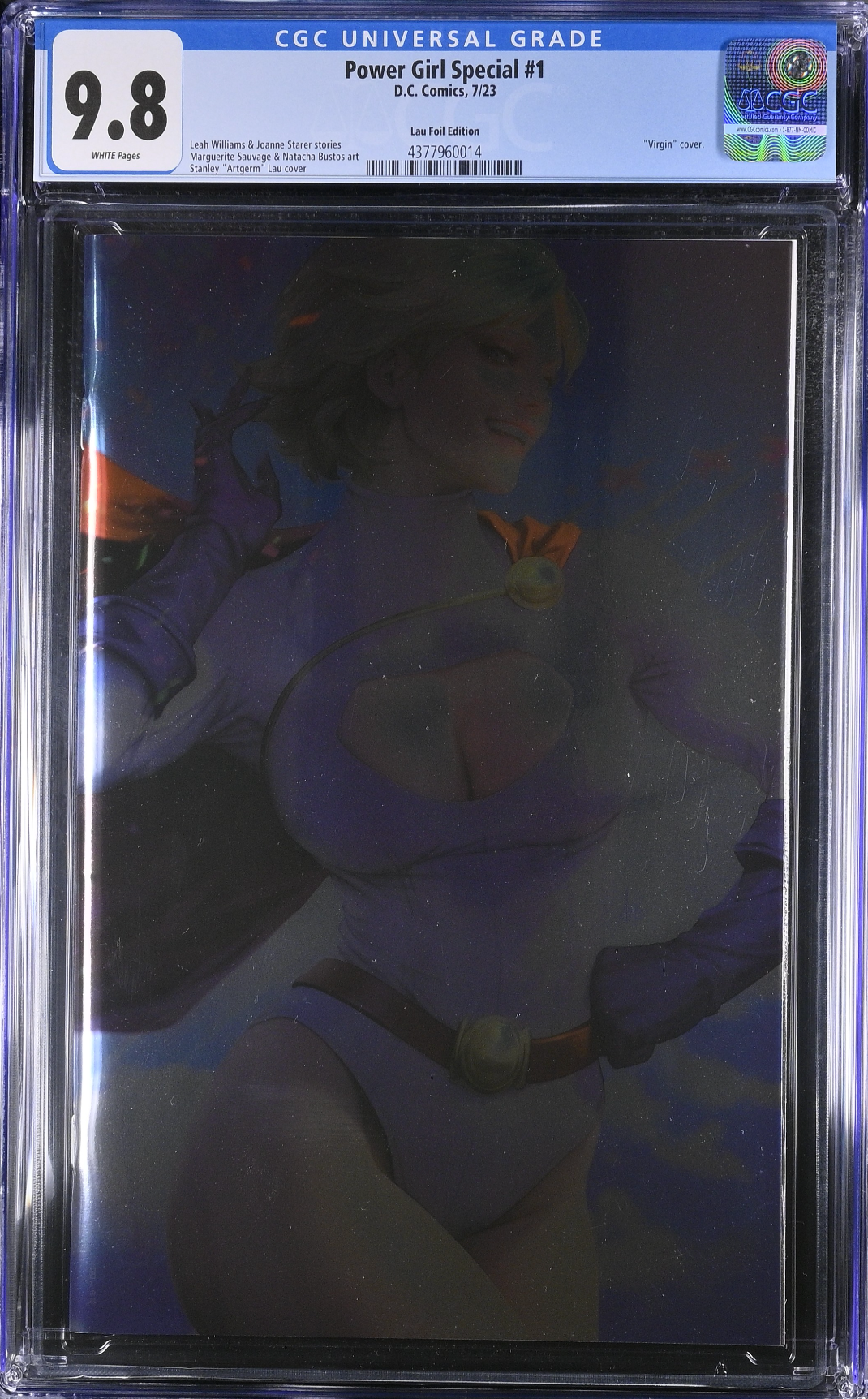 Power Girl Special #1 Artgerm Foil Variant CGC 9.8