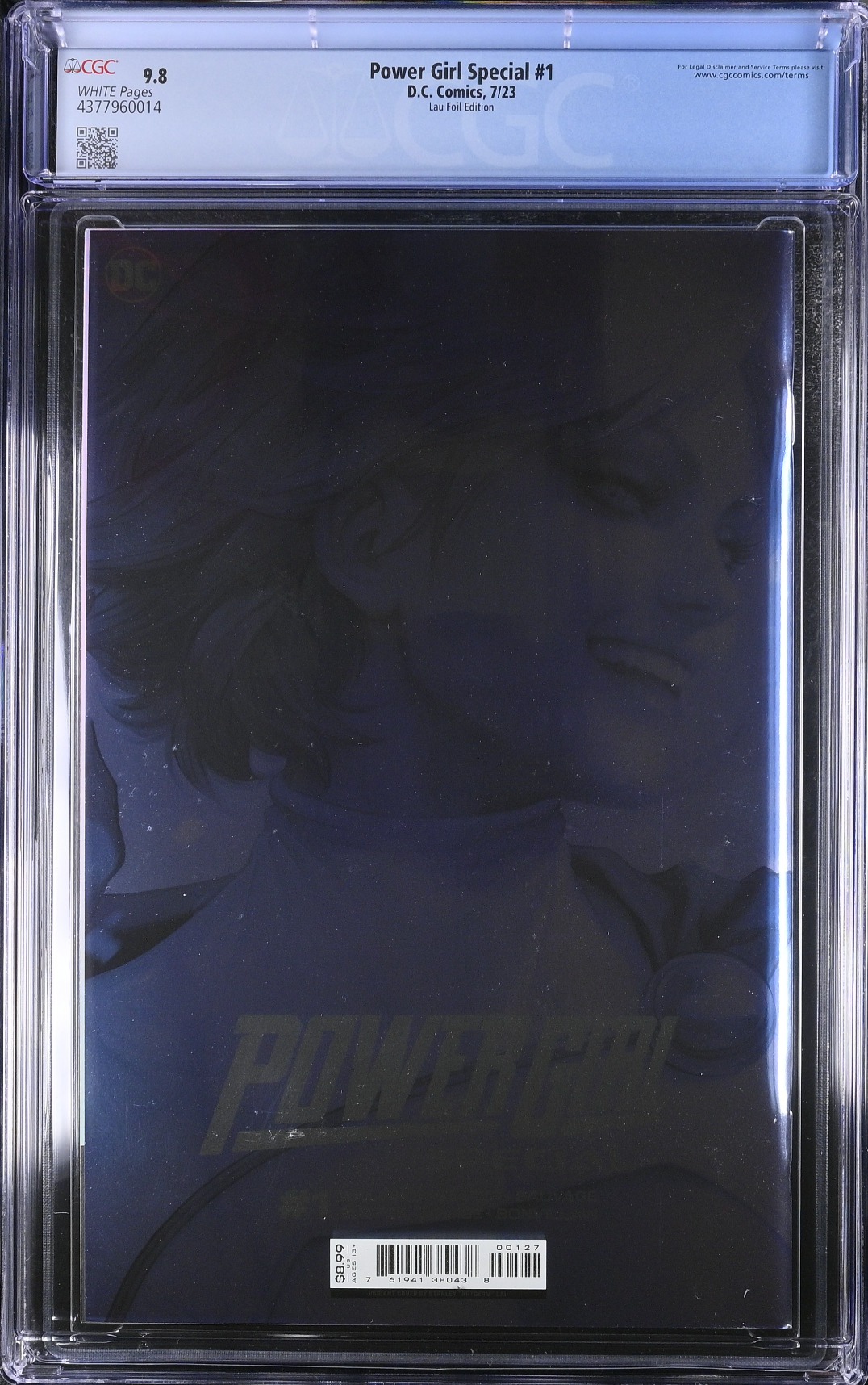 Power Girl Special #1 Artgerm Foil Variant CGC 9.8