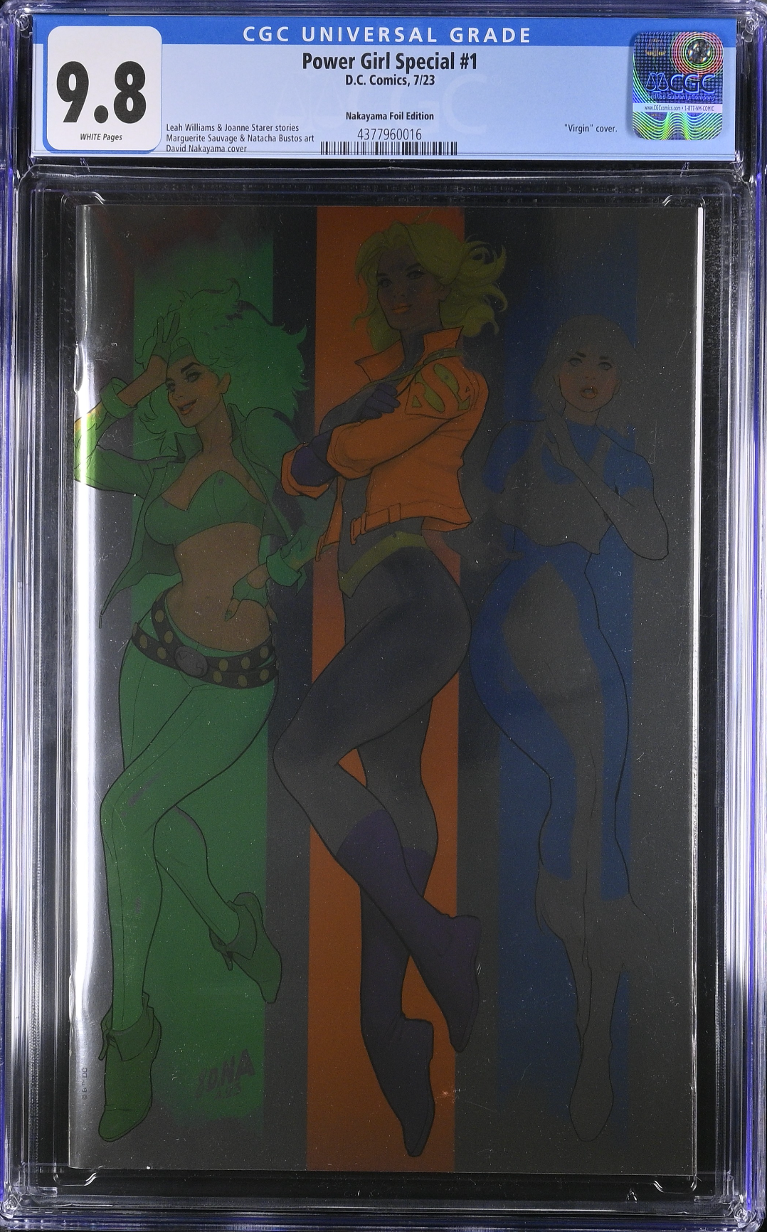 Power Girl Special #1 Nakayama Foil Variant CGC 9.8