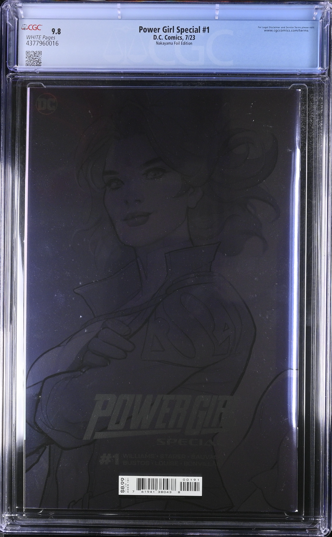 Power Girl Special #1 Nakayama Foil Variant CGC 9.8