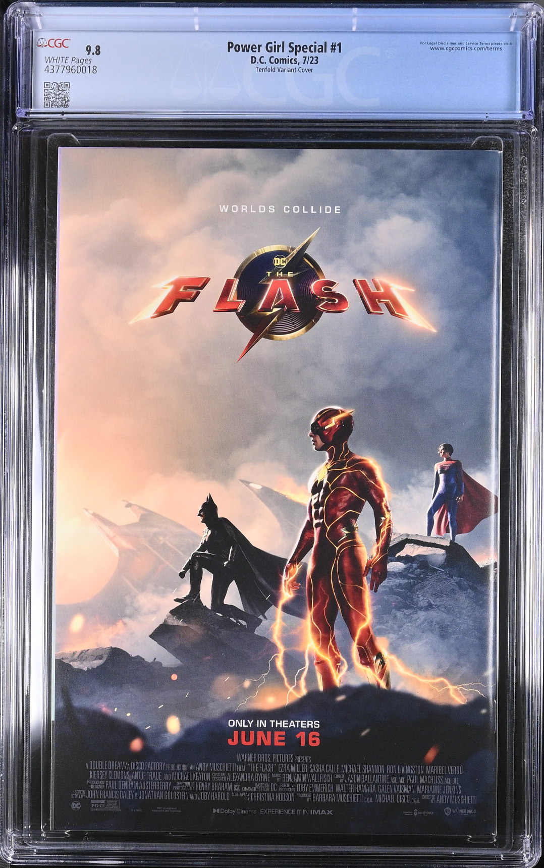 Power Girl Special #1 Tenfold 1:50 Retailer incentive Variant CGC 9.8