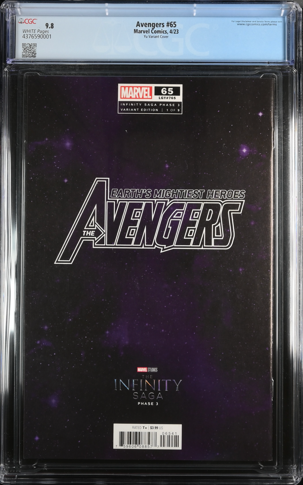 Avengers #65 Yu Variant CGC 9.8