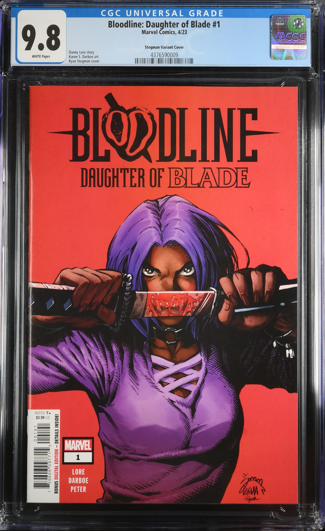 Bloodline: Daughter of Blade #1 Stegman Variant CGC 9.8
