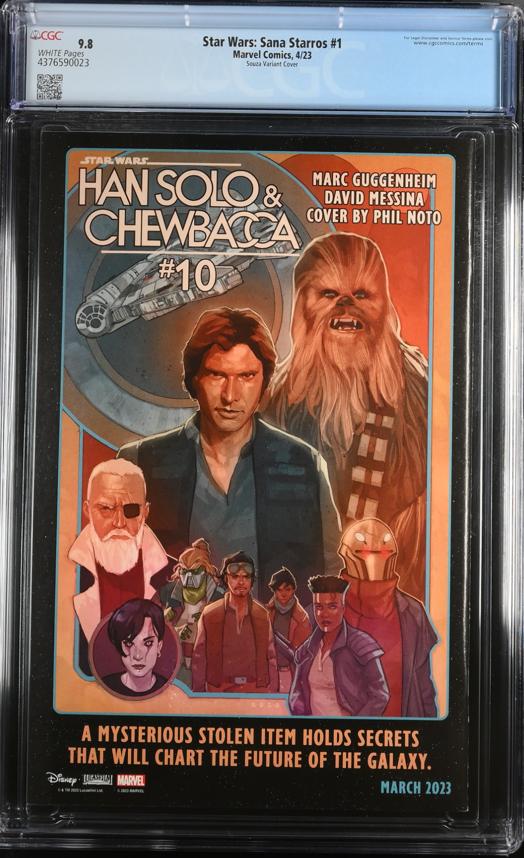 Star Wars: Sana Starros #1 Souza 1:25 Retailer Incentive Variant CGC 9.8