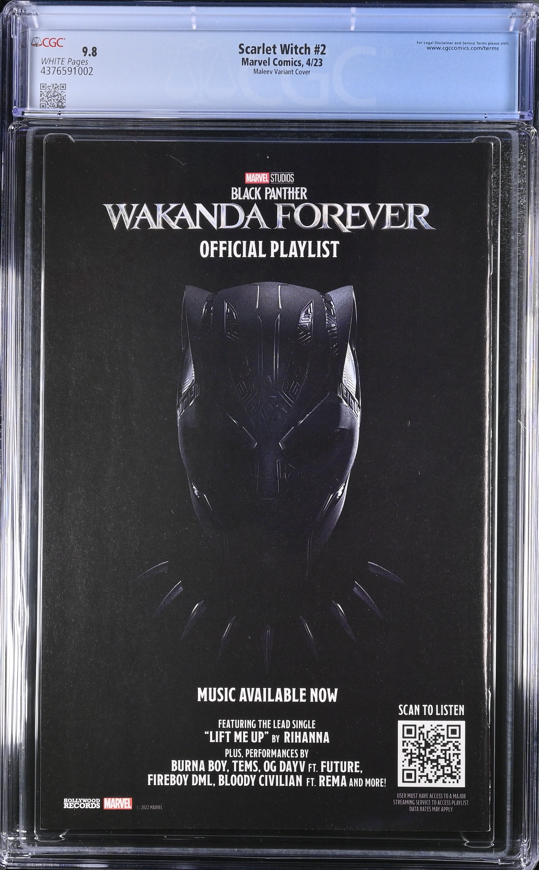 Scarlet Witch #2 Maleev 1:25 Retailer Incentive Variant CGC 9.8