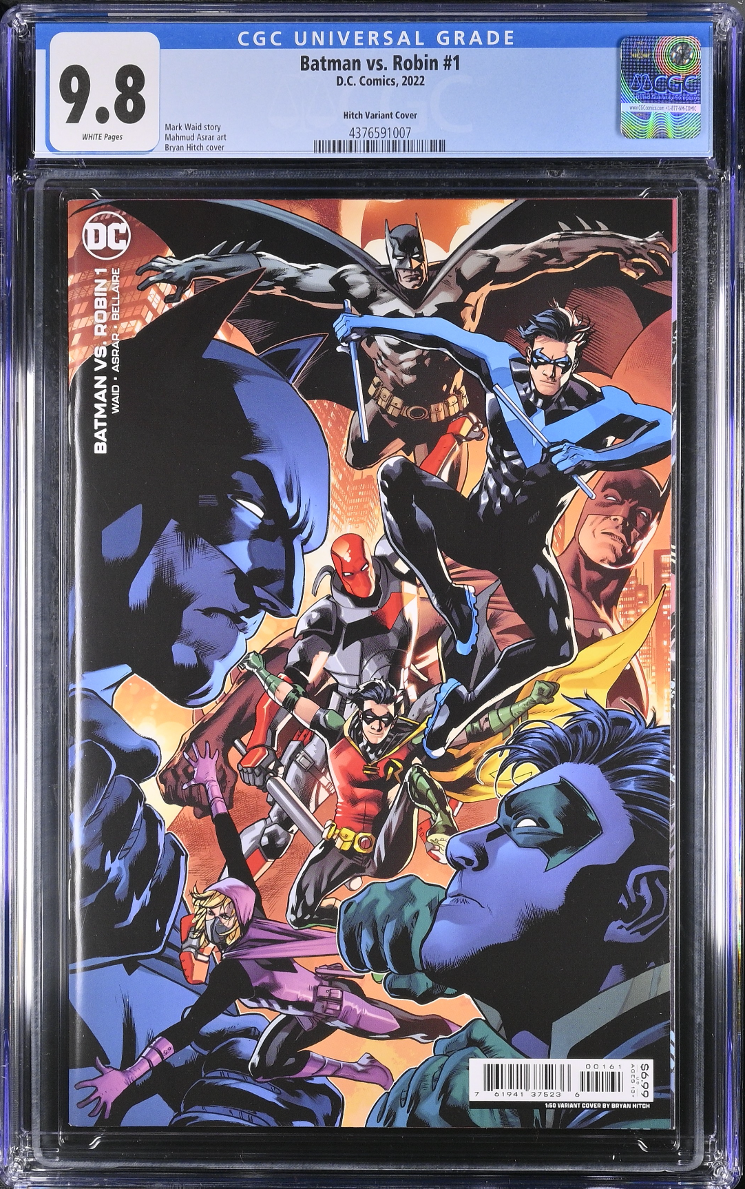 Batman vs. Robin #1 Hitch 1:50 Retailer Incentive Variant CGC 9.8