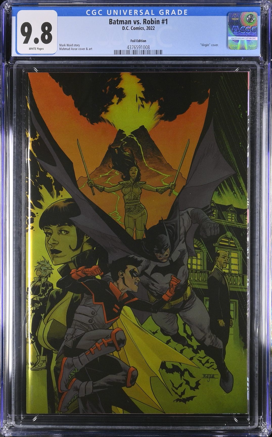 Batman vs. Robin #1 Asrar 1:100 Foil Retailer Incentive Variant CGC 9.8