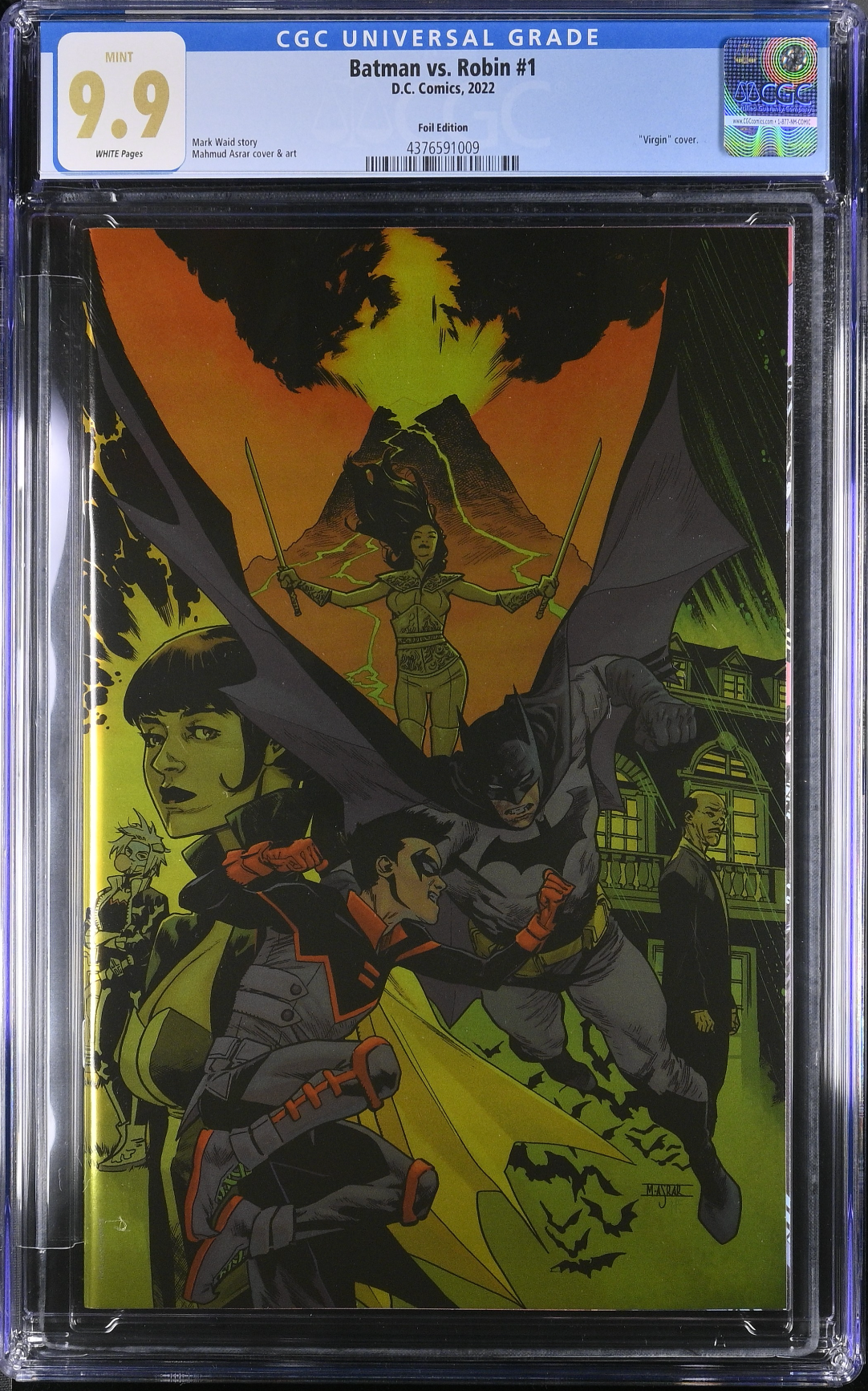 Batman vs. Robin #1 Asrar 1:100 Foil Retailer Incentive Variant CGC 9.9