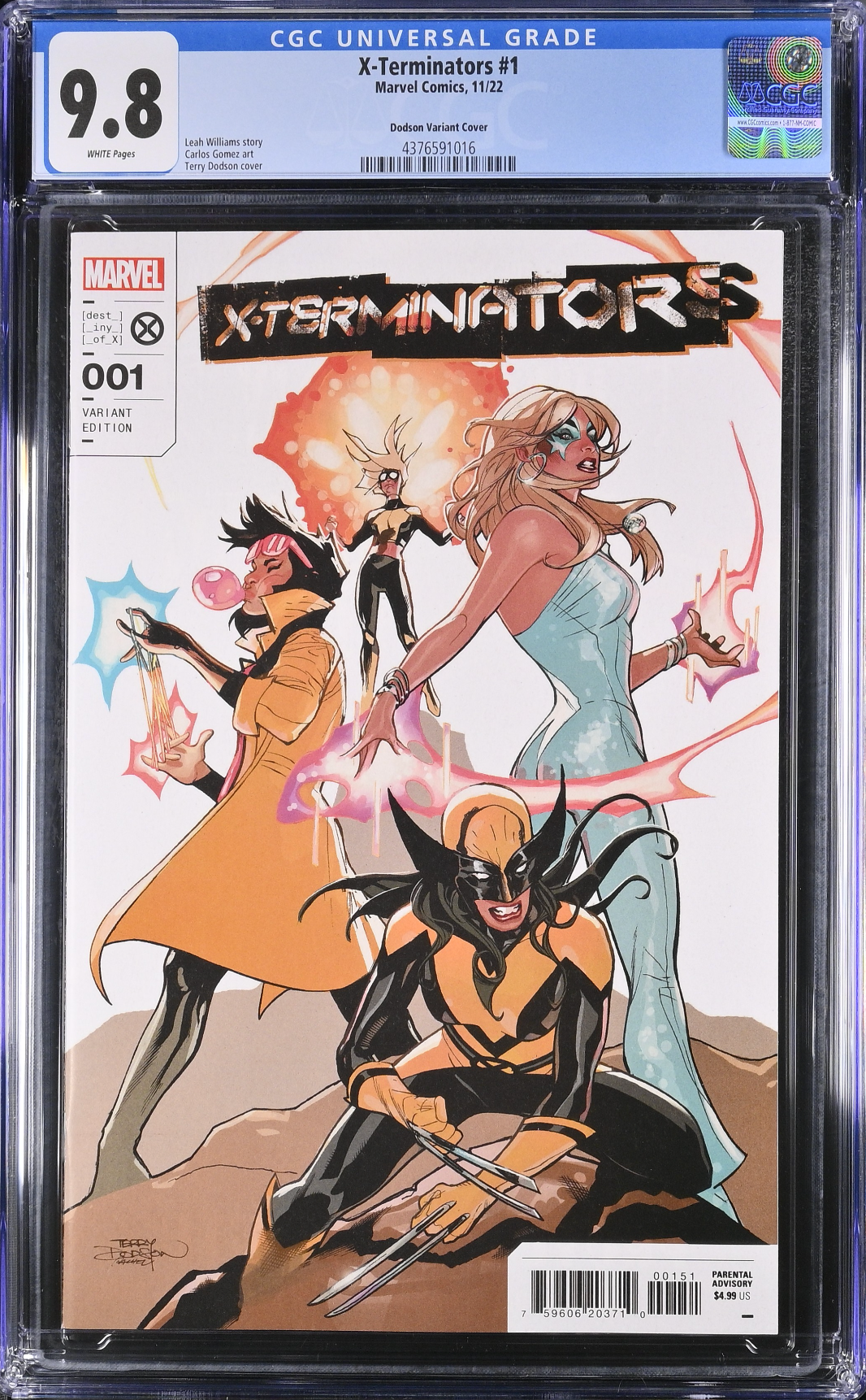 X-Terminators #1 Dodson 1:50 Retailer Incentive Variant CGC 9.8