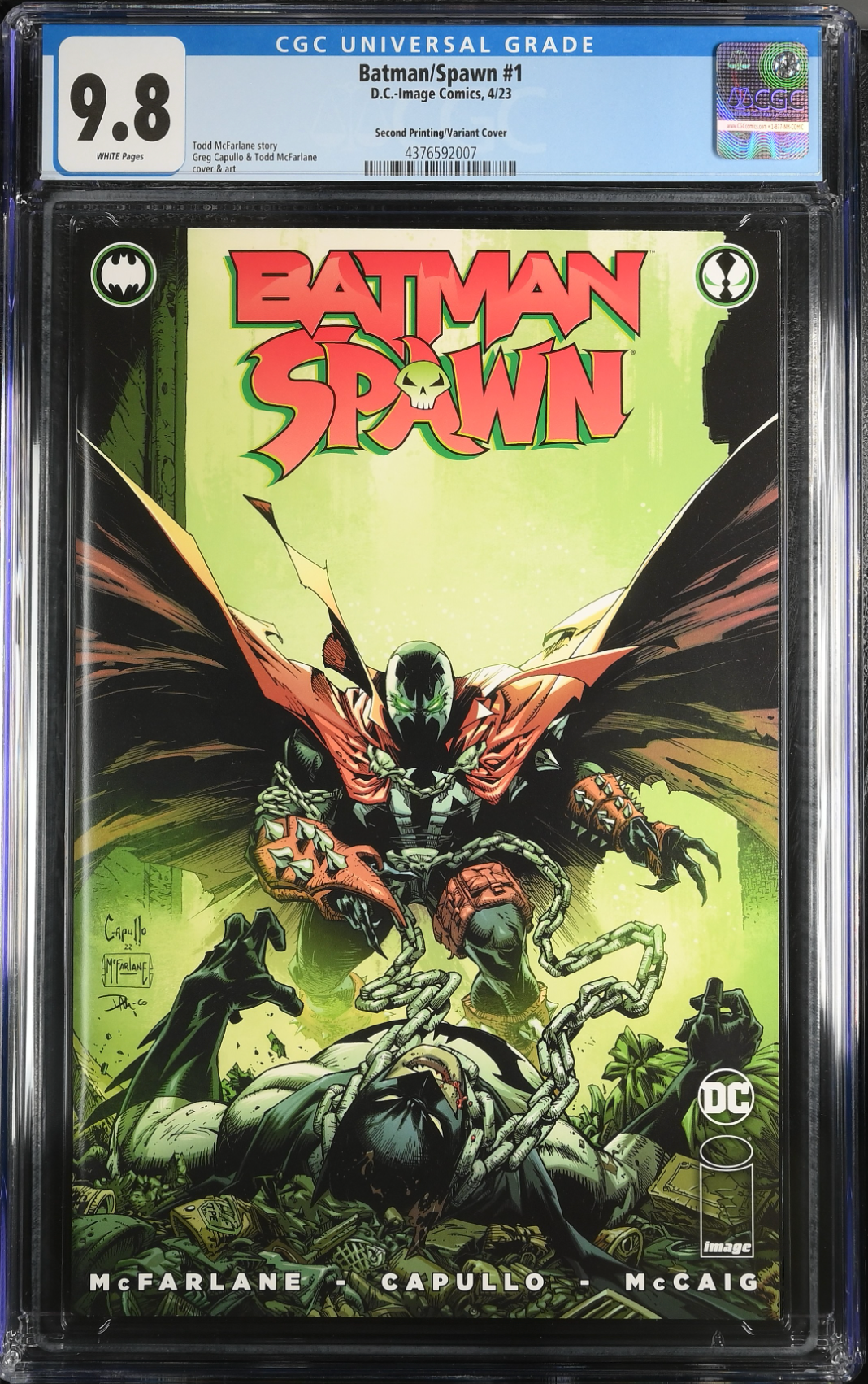 Batman Spawn #1 Second Printing Variant CGC 9.8