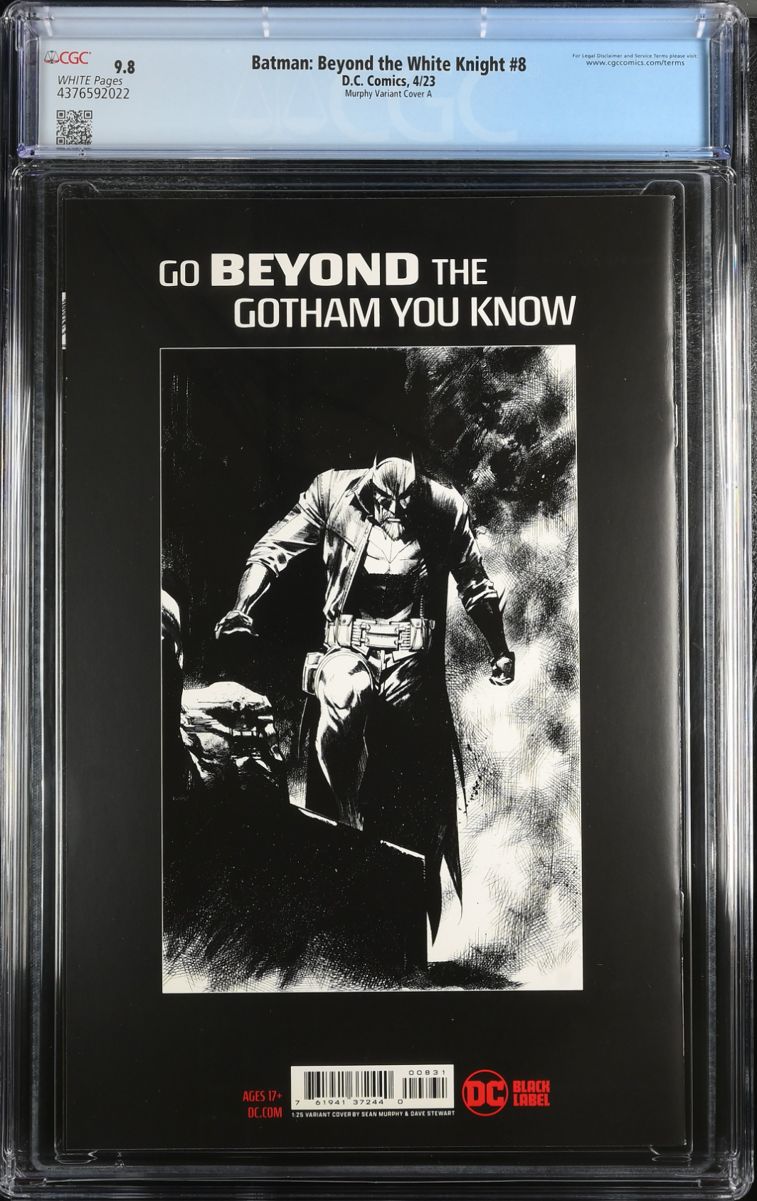 Batman: Beyond the White Knight #8 Mora 1:25 Retailer Incentive Variant CGC 9.8