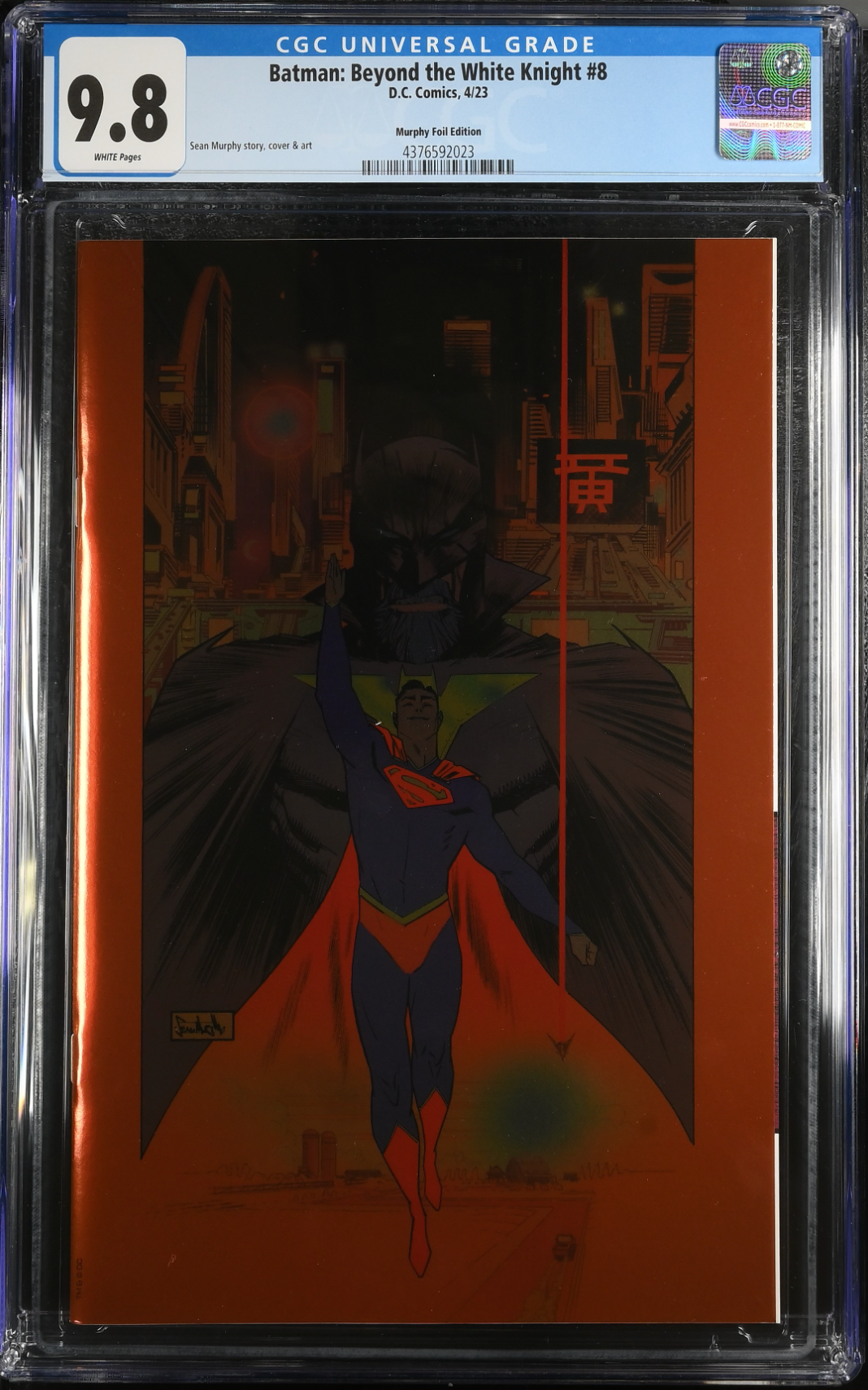 Batman: Beyond the White Knight #8 Murphy 1:50 Foil Retailer Incentive Variant CGC 9.8