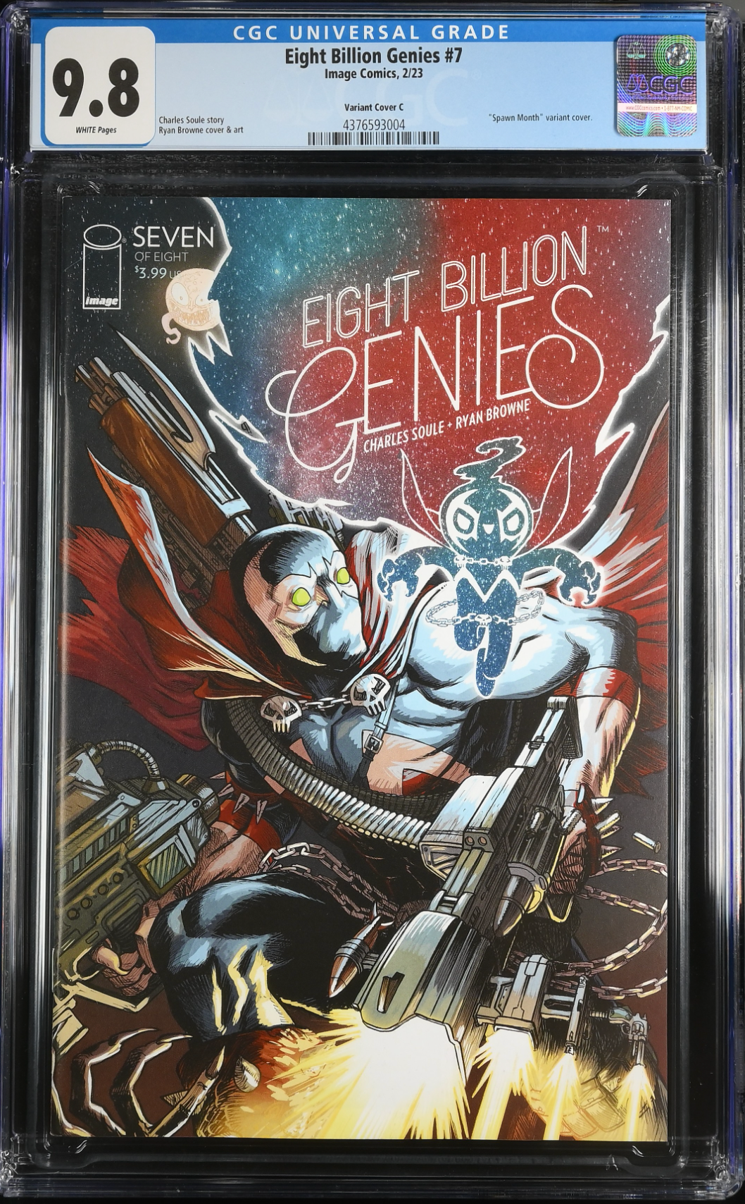 Eight Billion Genies #7 Browne "Spawn" Variant CGC 9.8