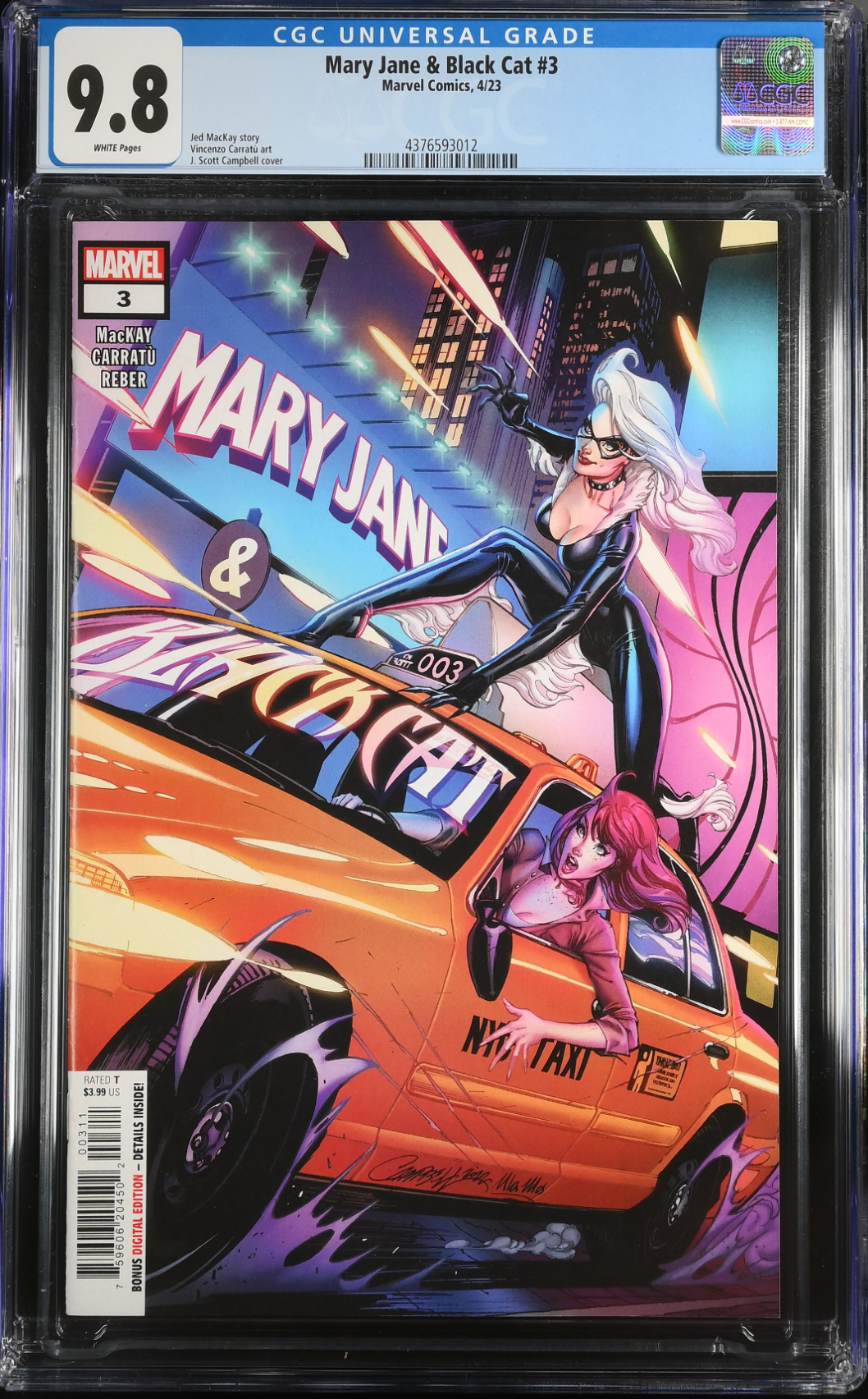 Mary Jane & Black Cat #3 CGC 9.8