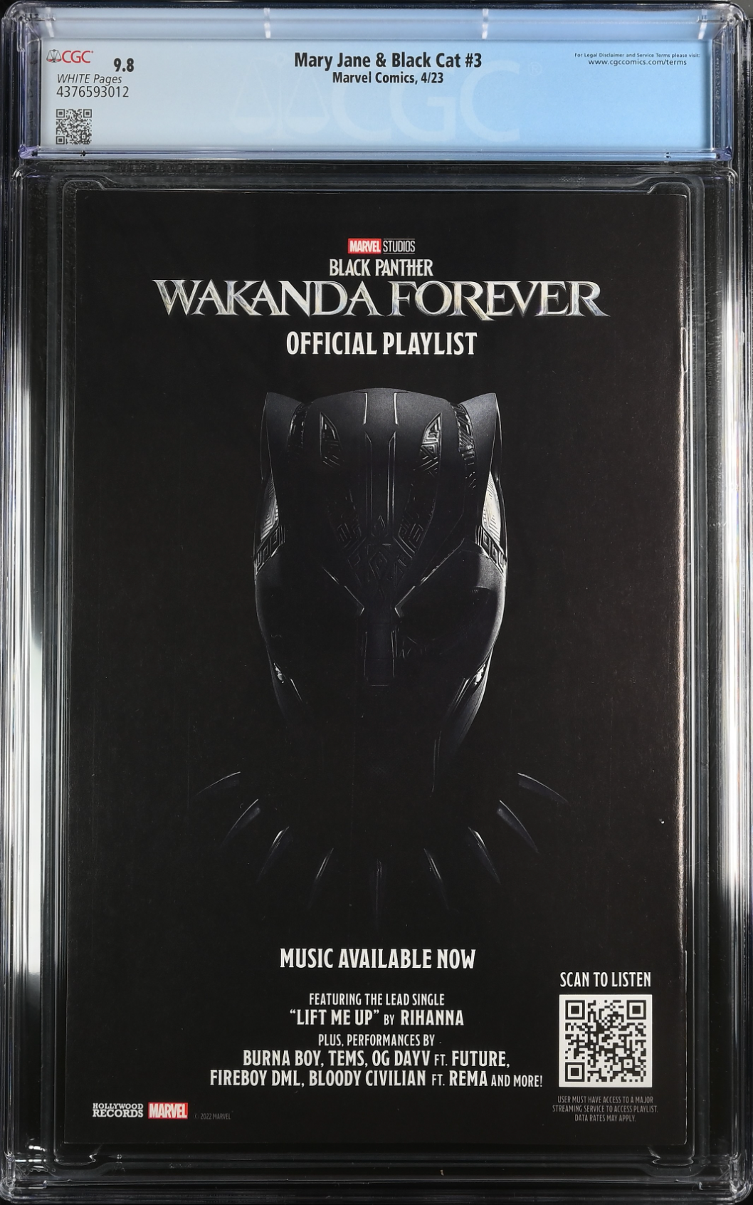 Mary Jane & Black Cat #3 CGC 9.8