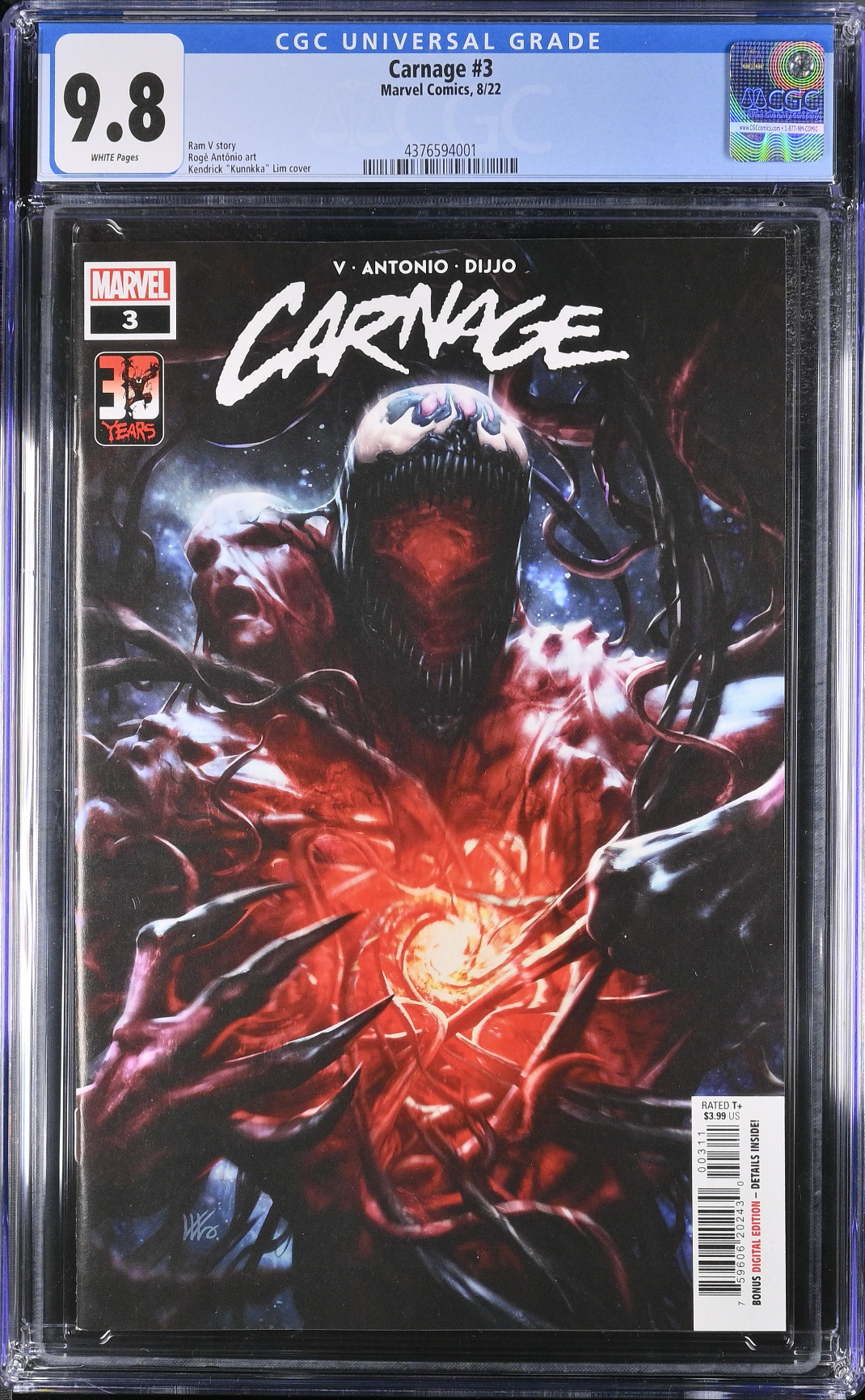 Carnage #3 CGC 9.8