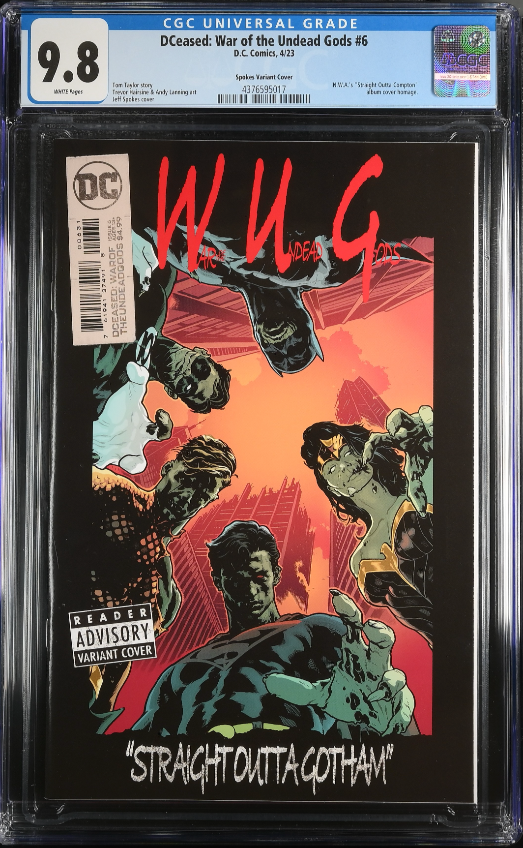 DCeased: War of the Undead Gods #6 Homage Variant CGC 9.8