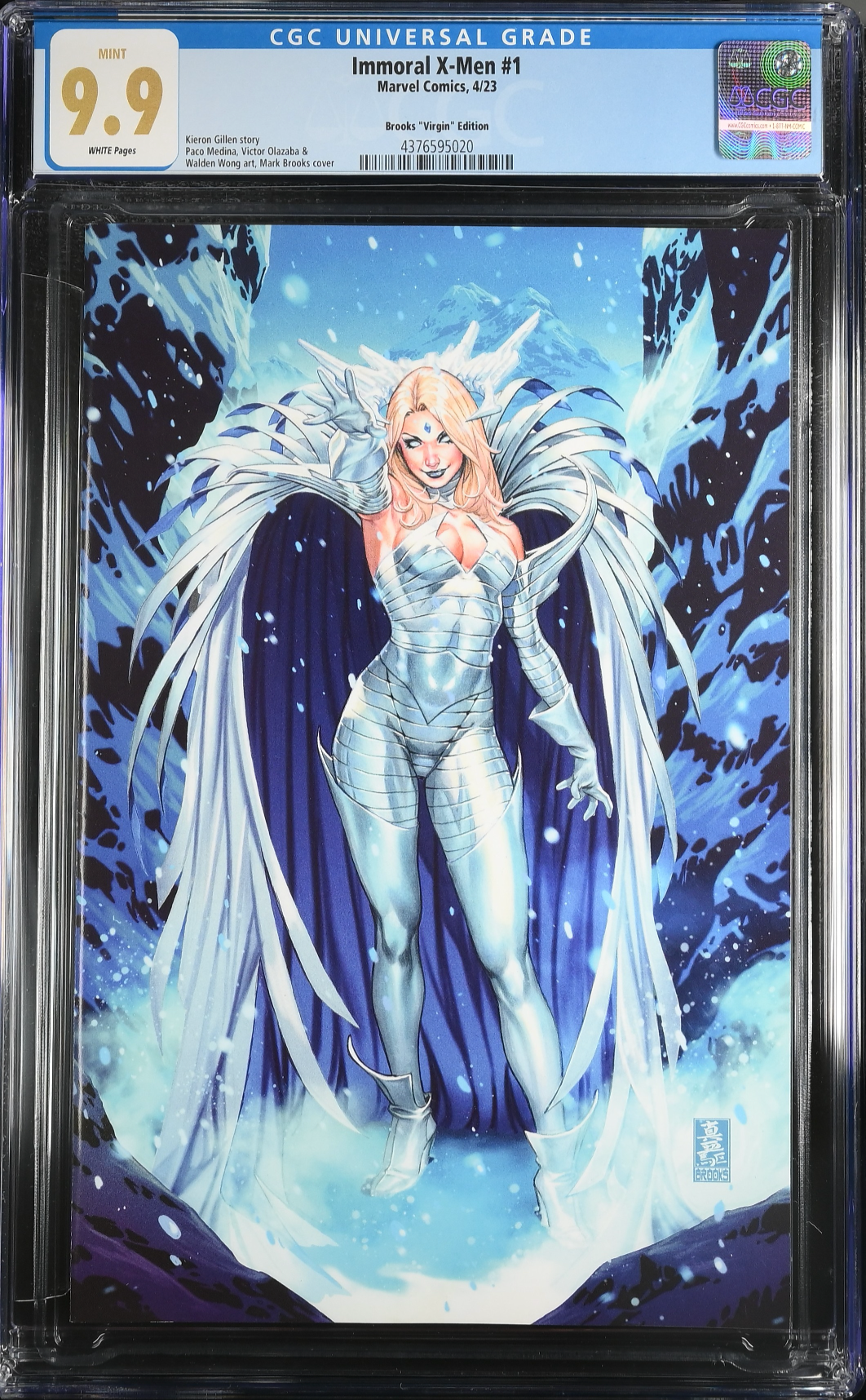 Immoral X-Men #1 Brooks 1:50 Virgin Retailer Incentive Variant CGC 9.9