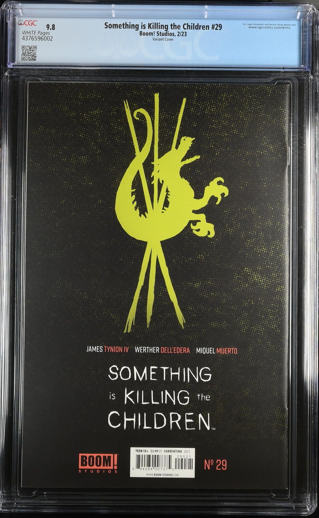 Something is Killing the Children #29 Sorrentino Variant CGC 9.8