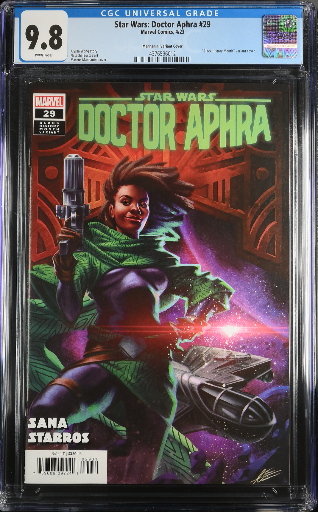 Star Wars: Doctor Aphra #29 Manhanini Variant CGC 9.8