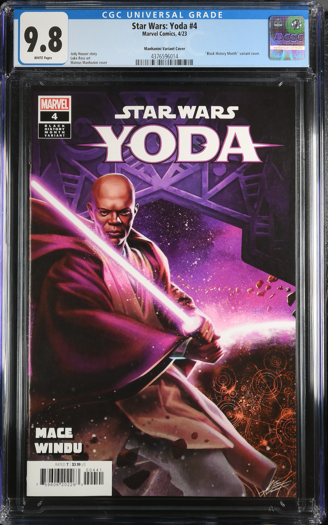 Star Wars: Yoda #4 Manhanini Variant CGC 9.8