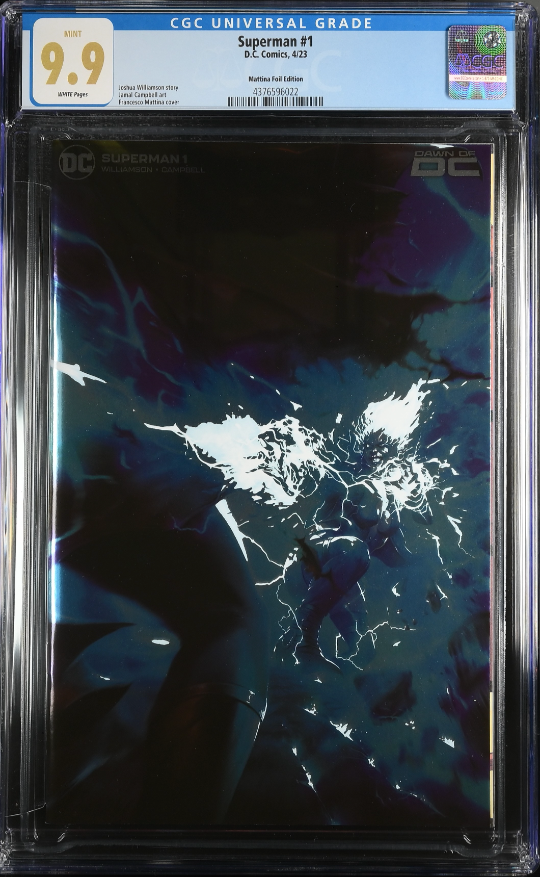 Superman #1 - Cover Q - Mattina 1:200 Foil Retailer Incentive Variant CGC 9.9