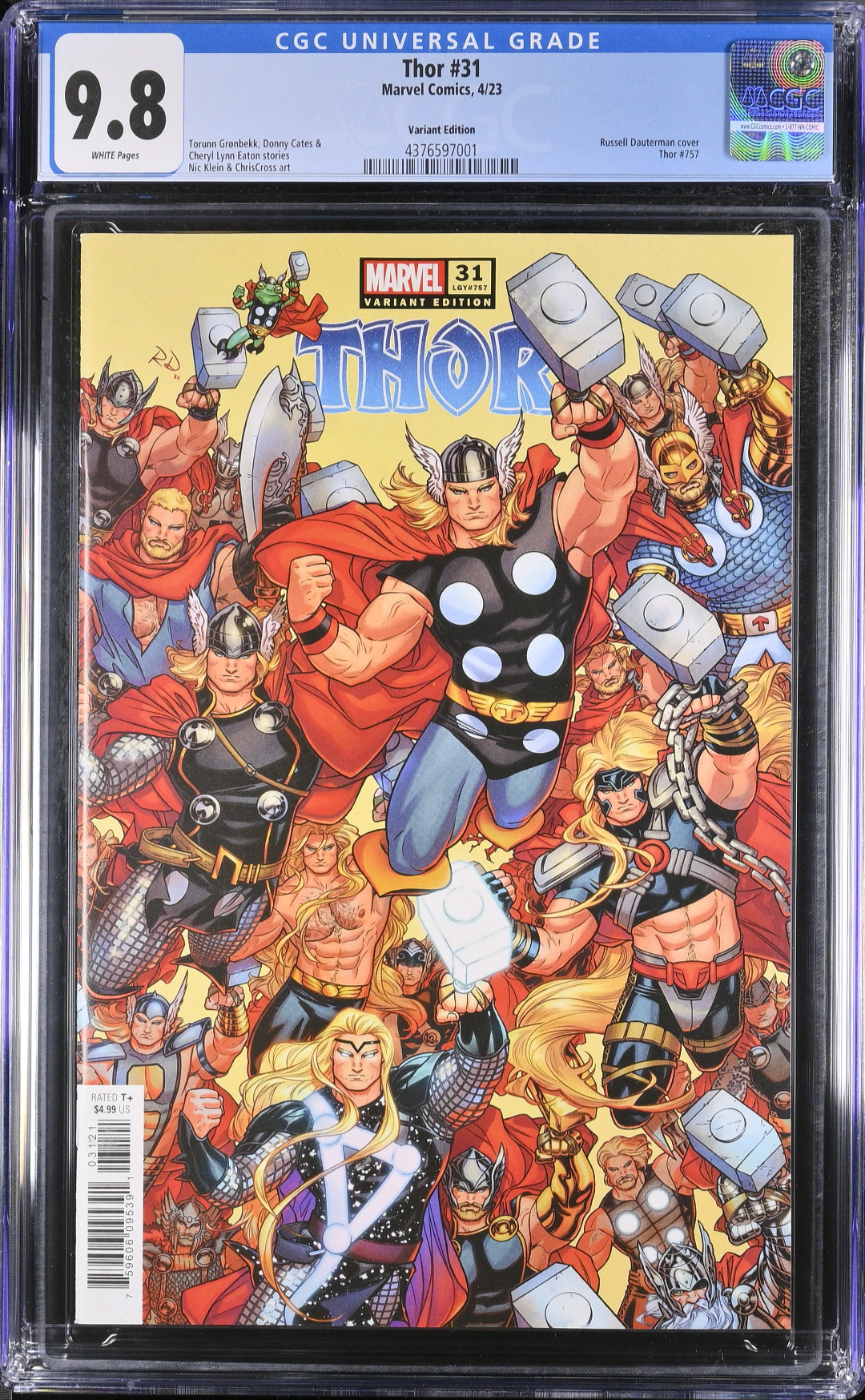 Thor #31 Dauterman 1:25 Retailer Incentive Variant CGC 9.8