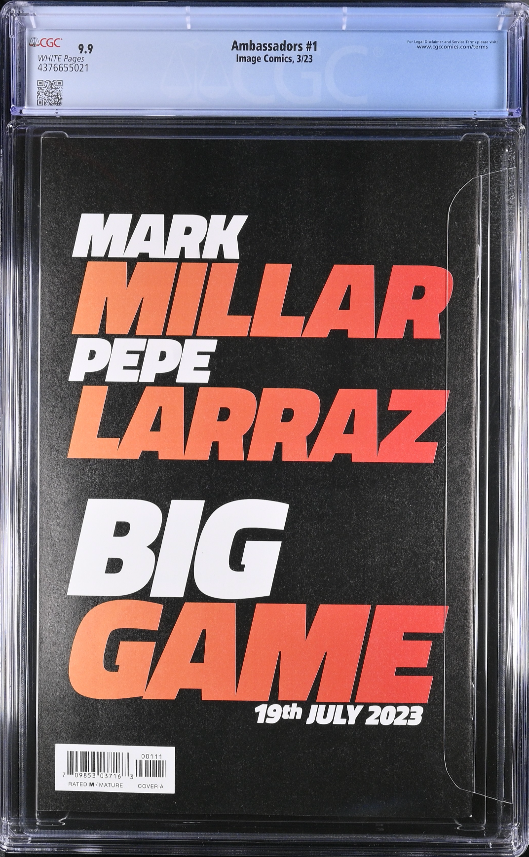 The Ambassadors #1 CGC 9.9