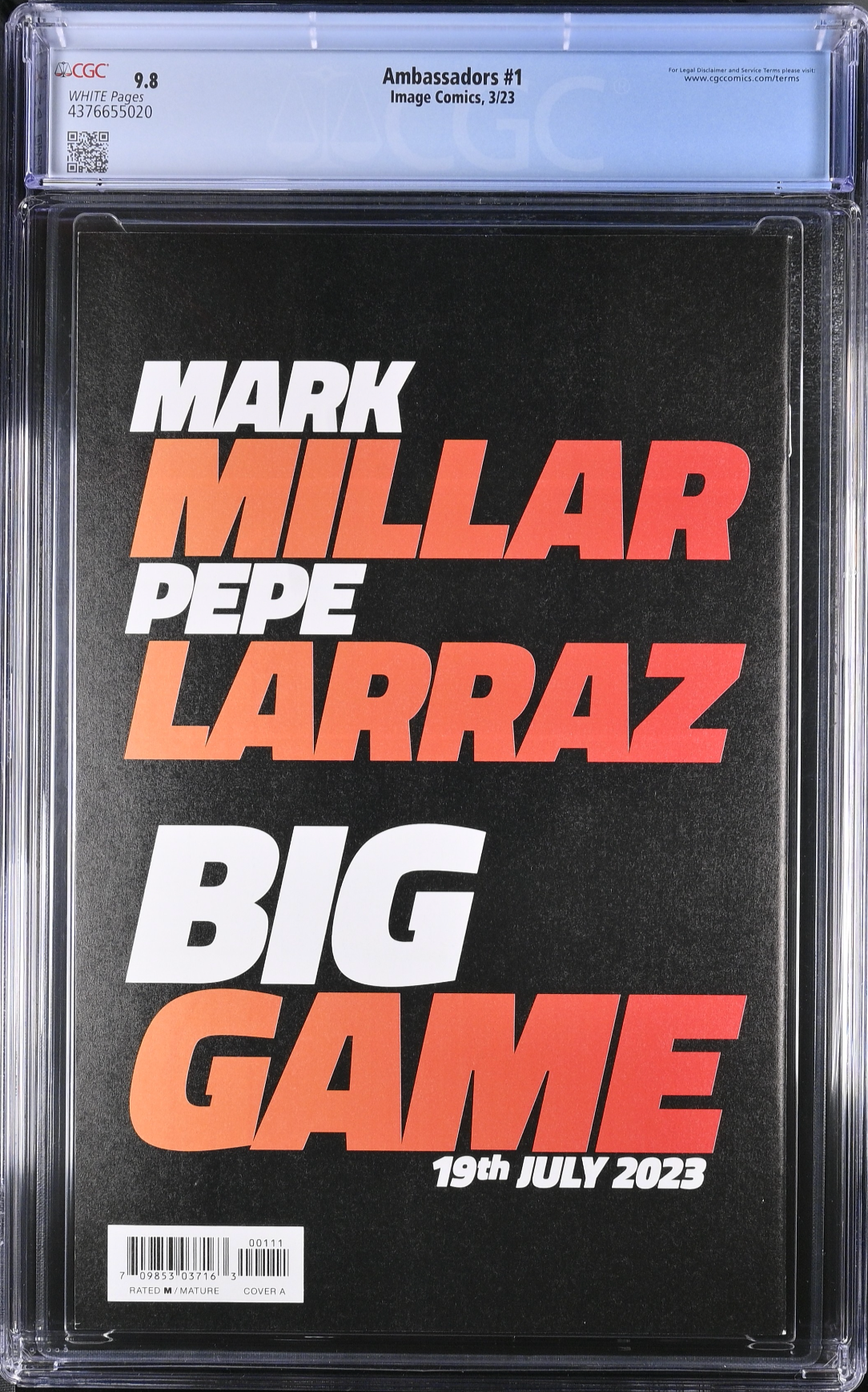 The Ambassadors #1 CGC 9.8