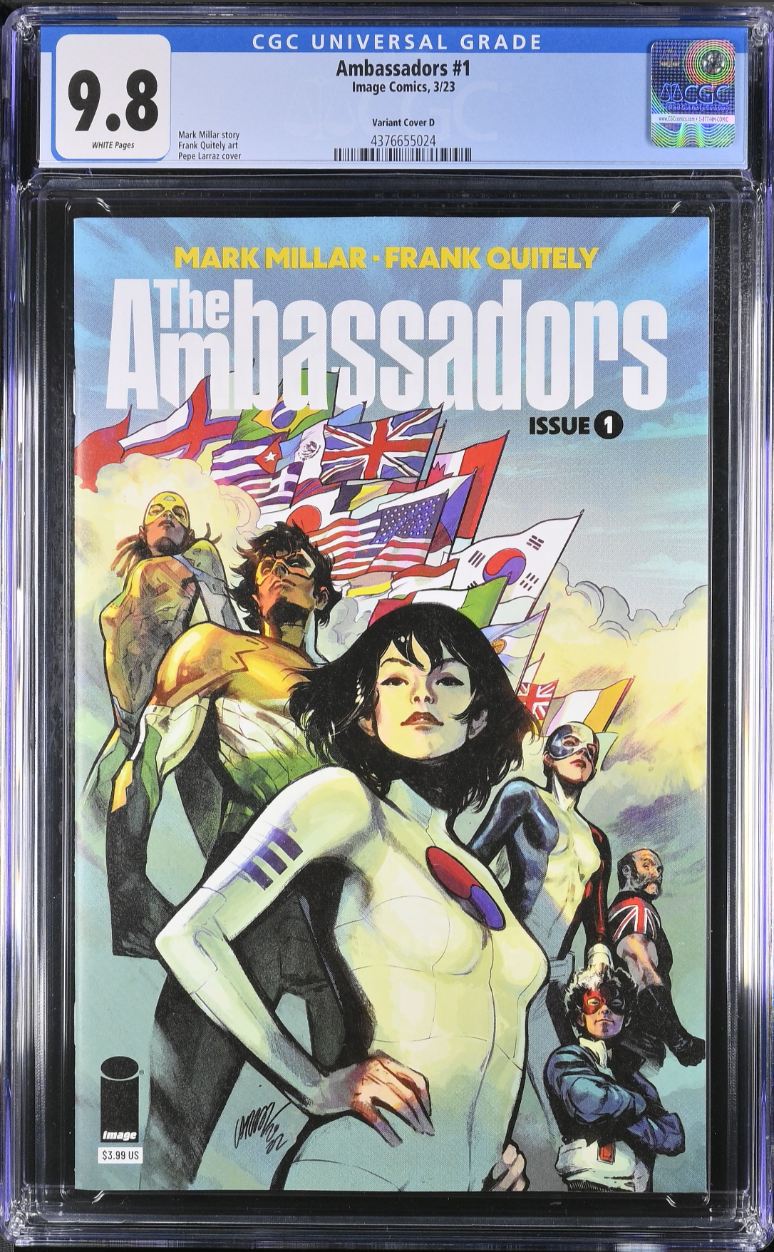 The Ambassadors #1 - Cover D - Larraz Variant CGC 9.8