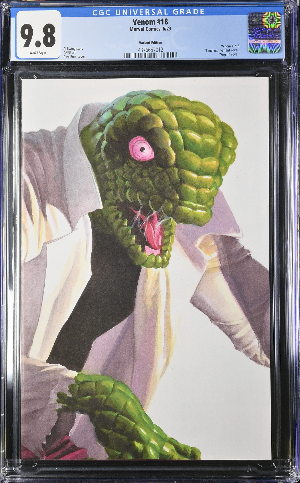 Venom #18 Alex Ross Lizard "Timeless" Variant CGC 9.8