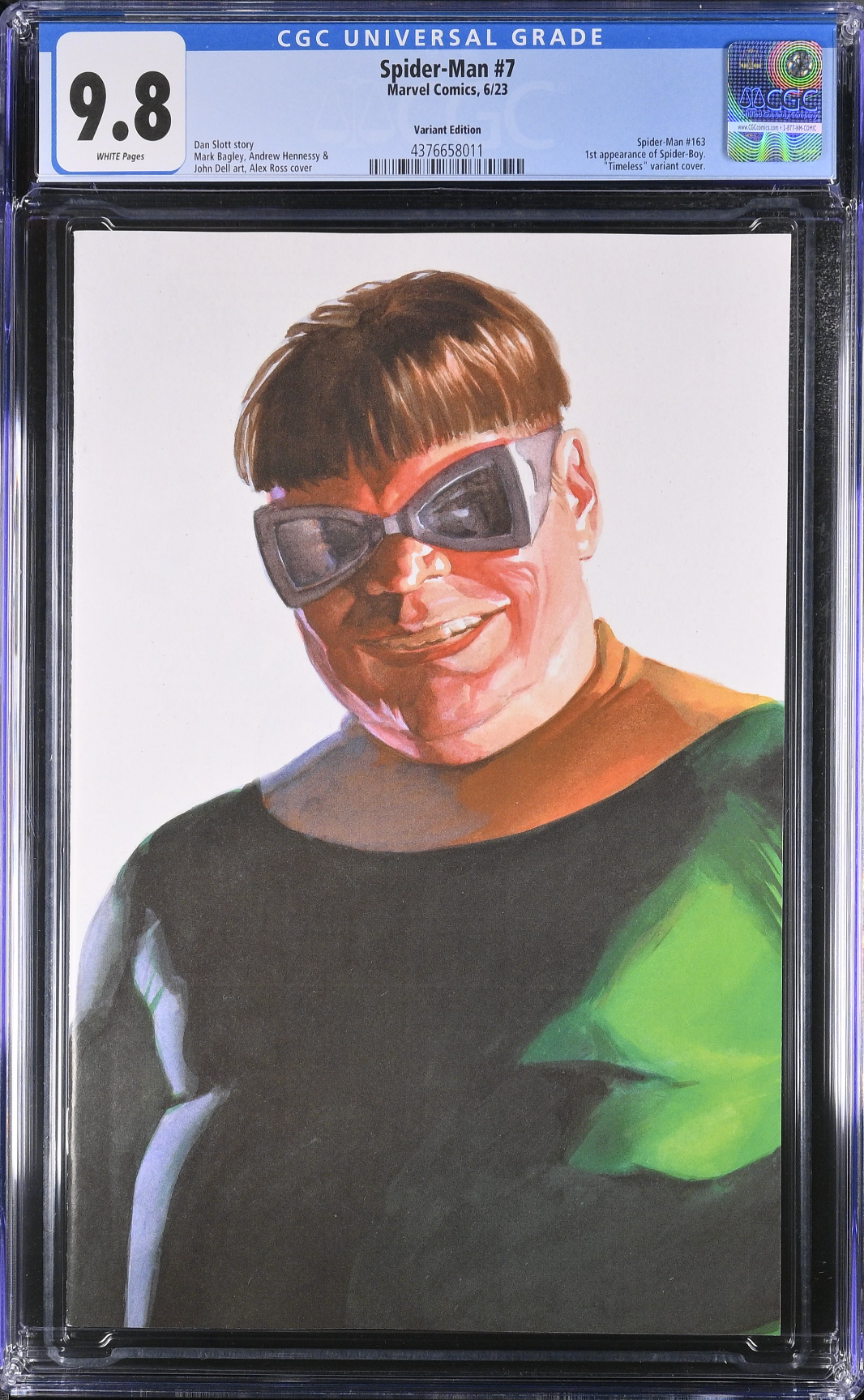 Spider-Man #7 Alex Ross Doctor Octopus "Timeless" Variant CGC 9.8 - First Spider-Boy