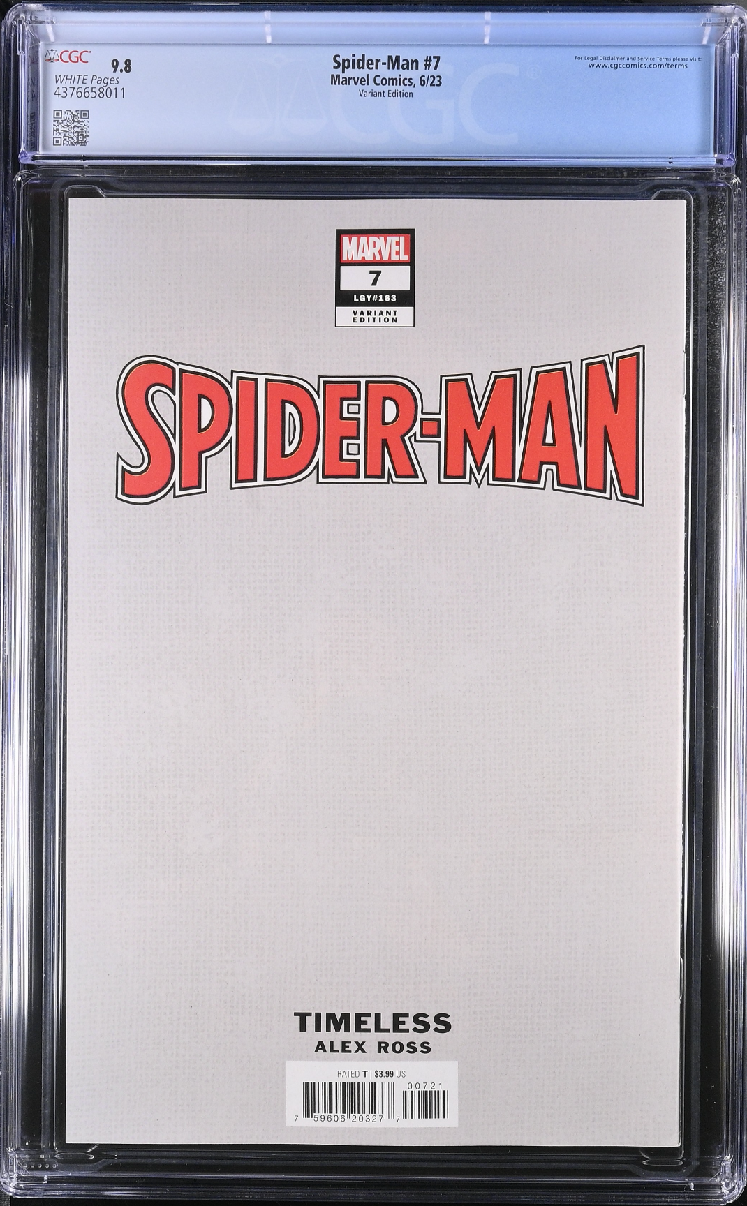 Spider-Man #7 Alex Ross Doctor Octopus "Timeless" Variant CGC 9.8 - First Spider-Boy