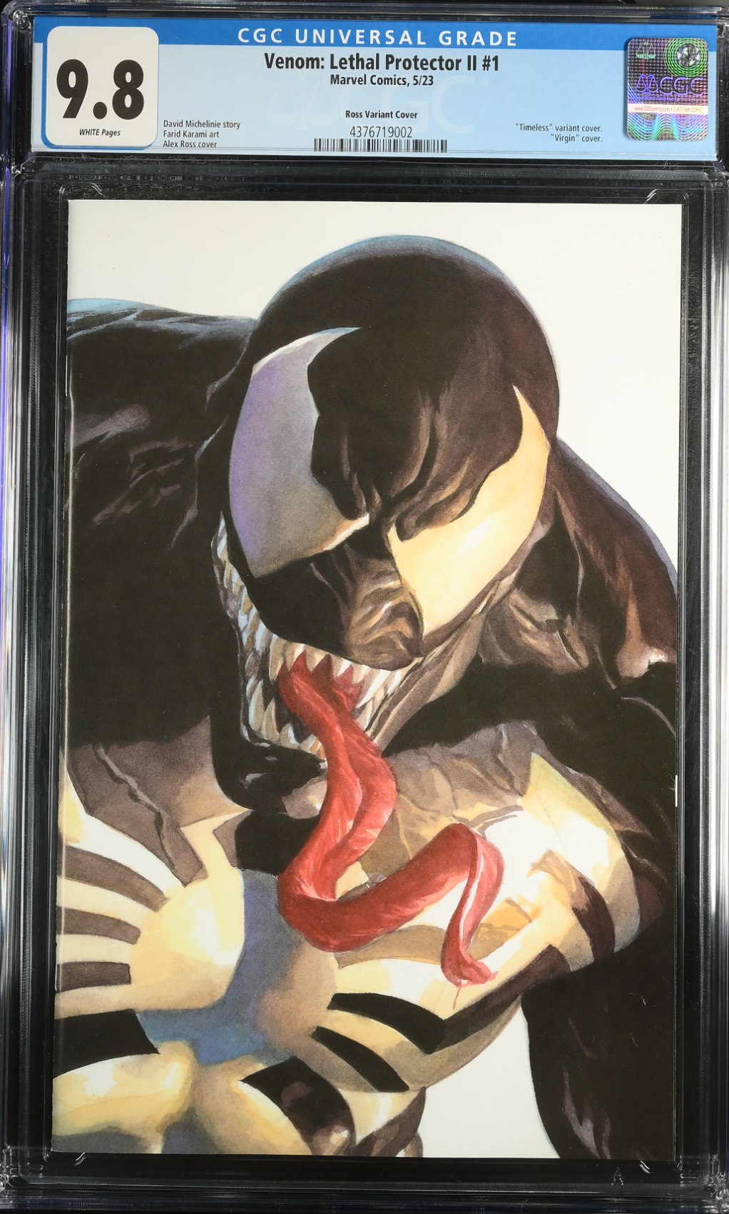 Venom: Lethal Protector II #1 Alex Ross Venom "Timeless" Variant CGC 9.8